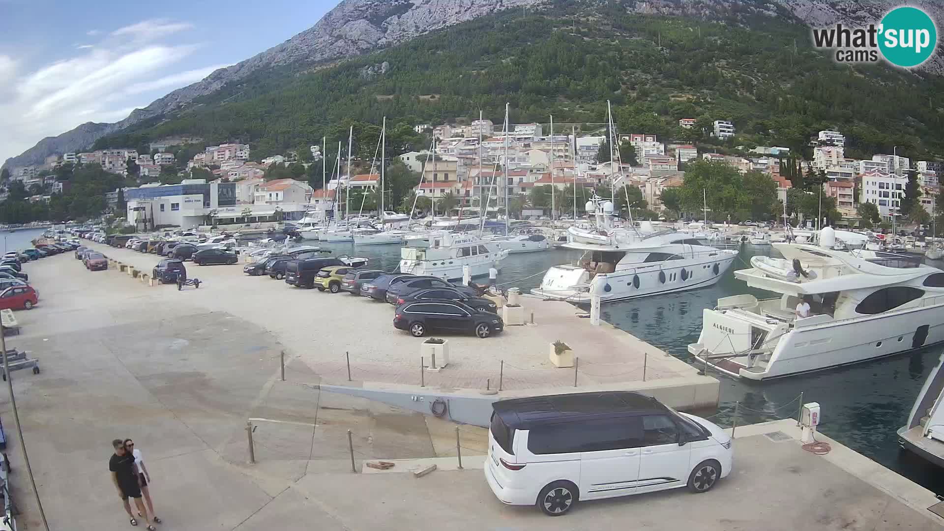 Webcam Live – Panorama di Baška Voda e delle montagne Biokovo