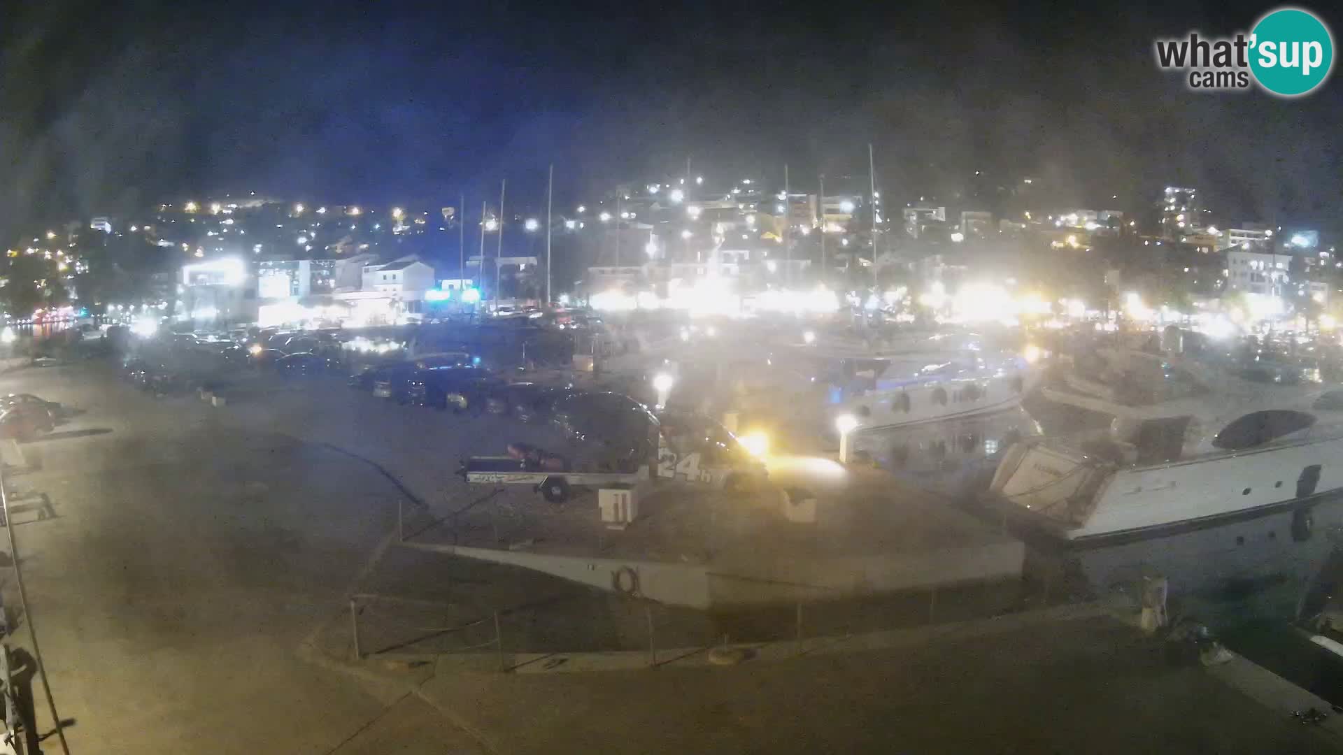 Webcam Live – View of Baška Voda and Biokovo mountain