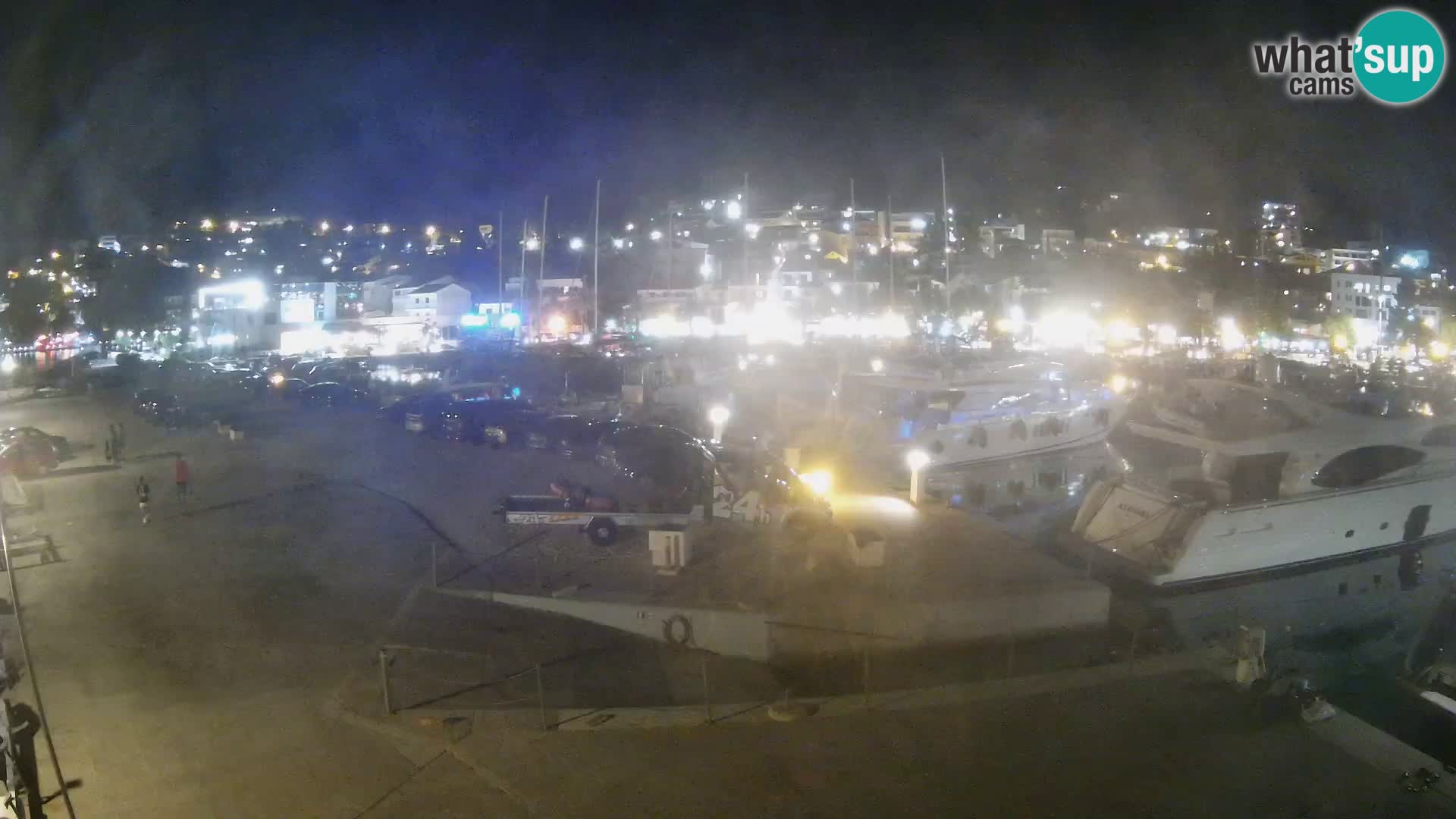 Webcam Live – Panorama di Baška Voda e delle montagne Biokovo