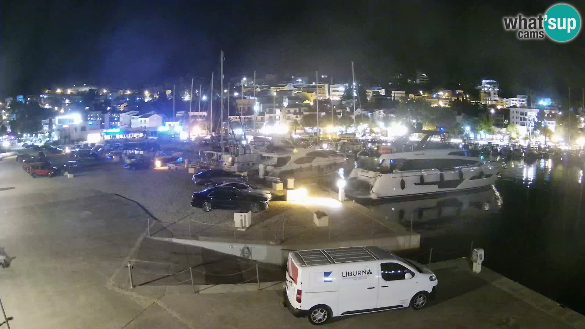 Webcam Live – View of Baška Voda and Biokovo mountain