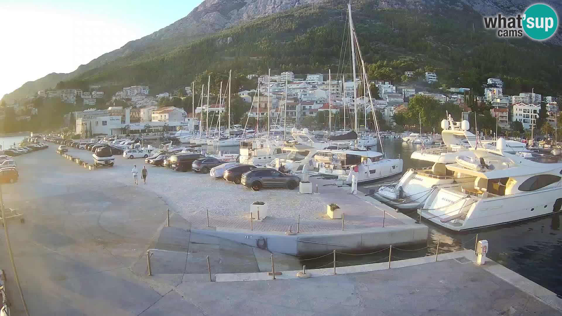 Webcam Live – Panorama di Baška Voda e delle montagne Biokovo