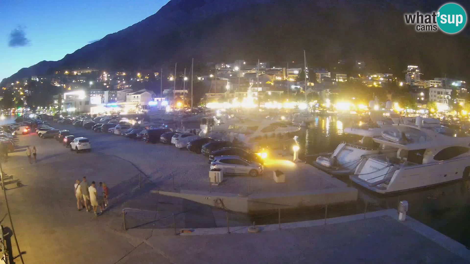 Webcam Live – View of Baška Voda and Biokovo mountain