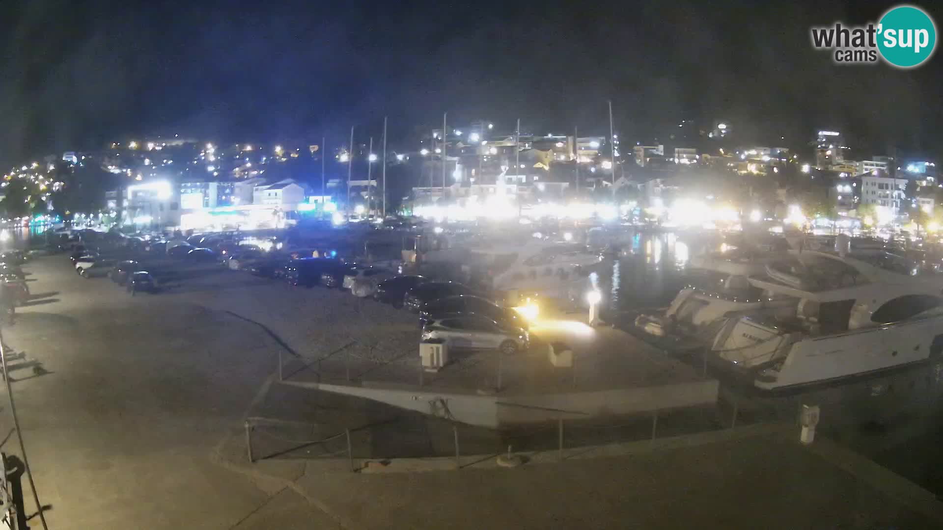 Webcam Baška Voda – Marina – Stadt und Gebirge Biokovo