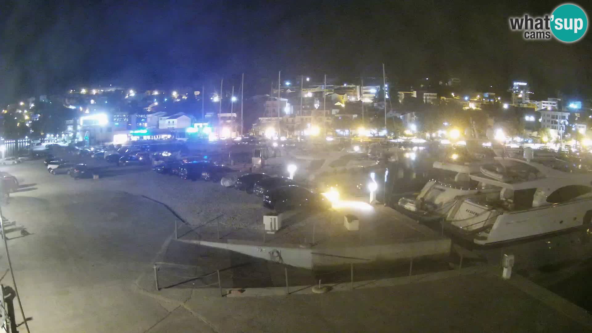 Webcam Baška Voda – Marina – Stadt und Gebirge Biokovo
