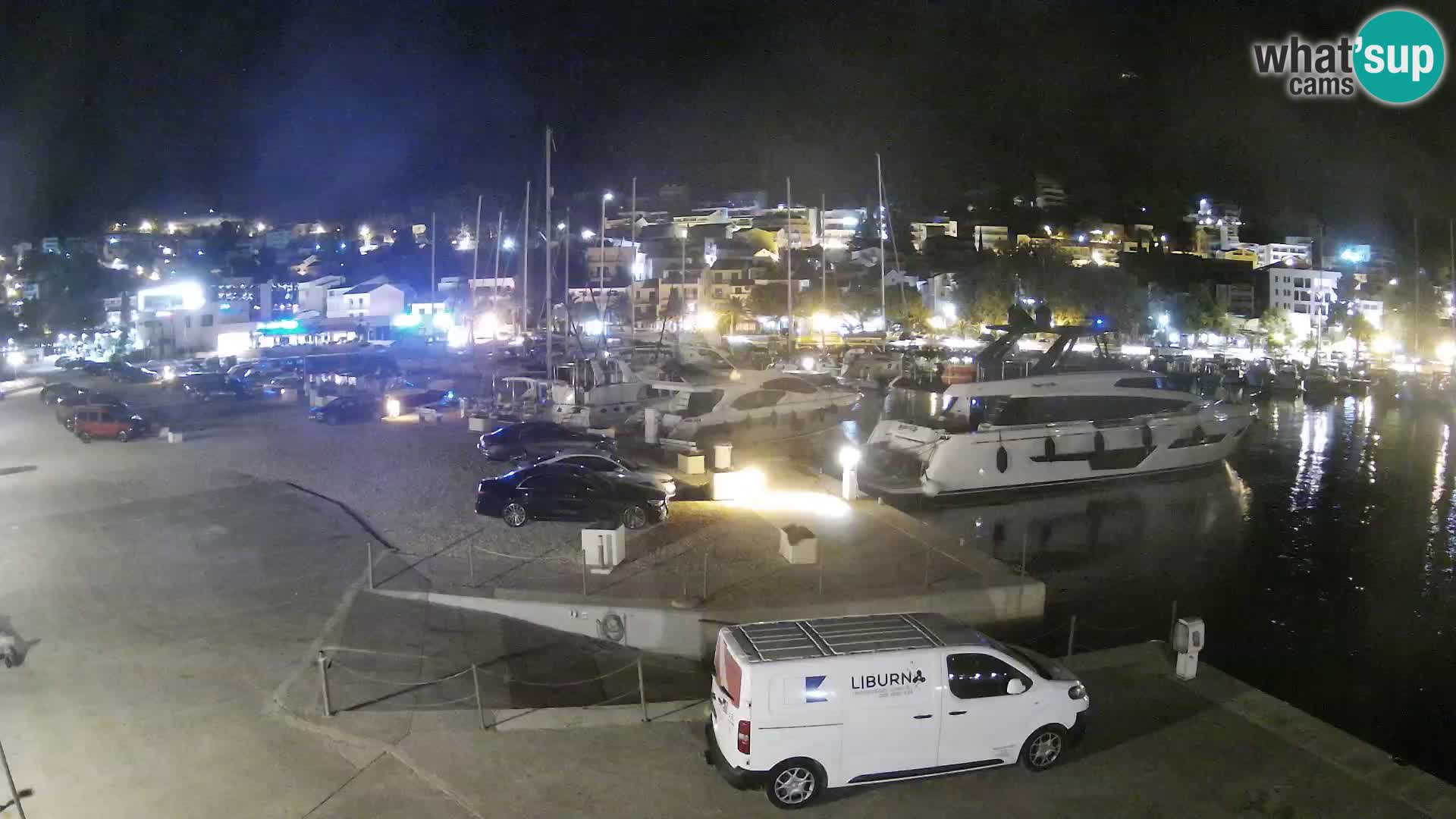 Webcam Live – Panorama di Baška Voda e delle montagne Biokovo