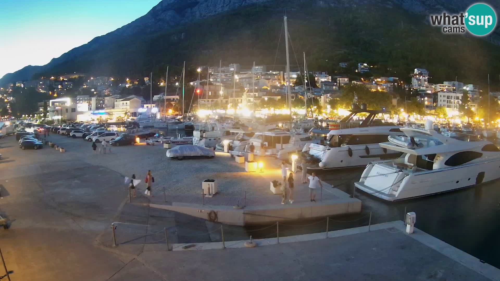 Webcam Live – View of Baška Voda and Biokovo mountain
