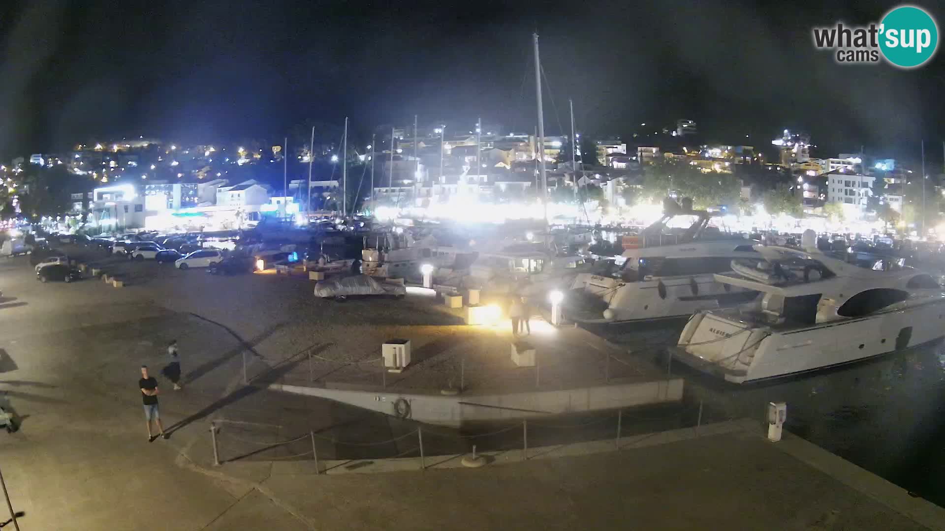 Webcam Live – View of Baška Voda and Biokovo mountain