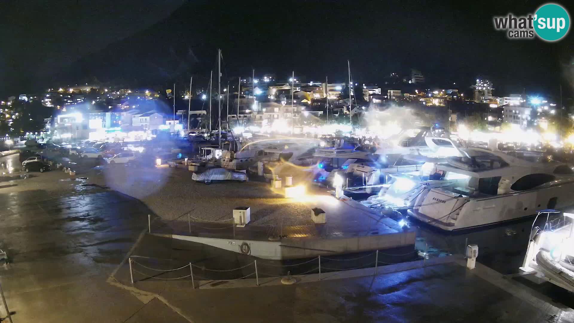 Webcam Live – View of Baška Voda and Biokovo mountain
