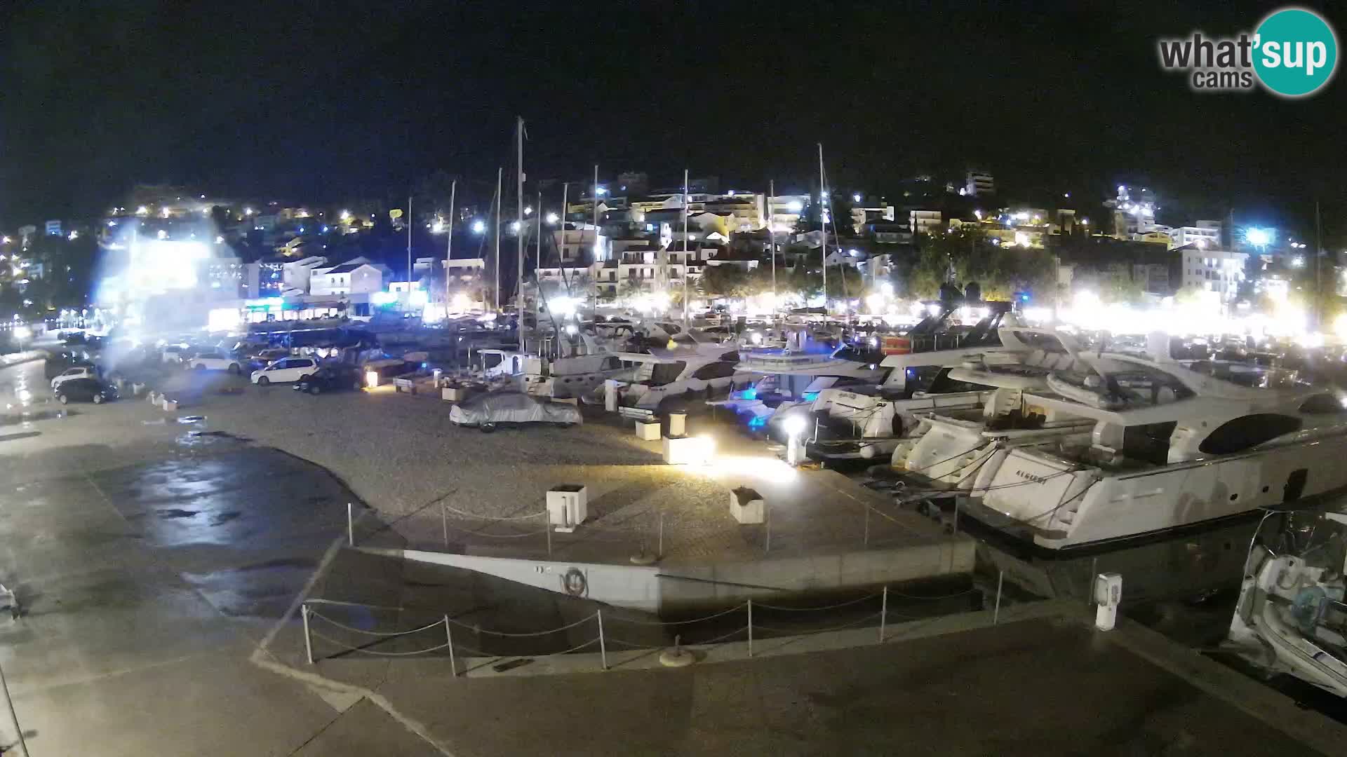 Webcam Live – Panorama di Baška Voda e delle montagne Biokovo