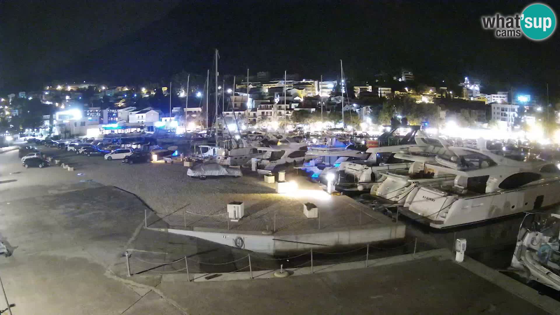 Webcam Baška Voda – Marina – Stadt und Gebirge Biokovo