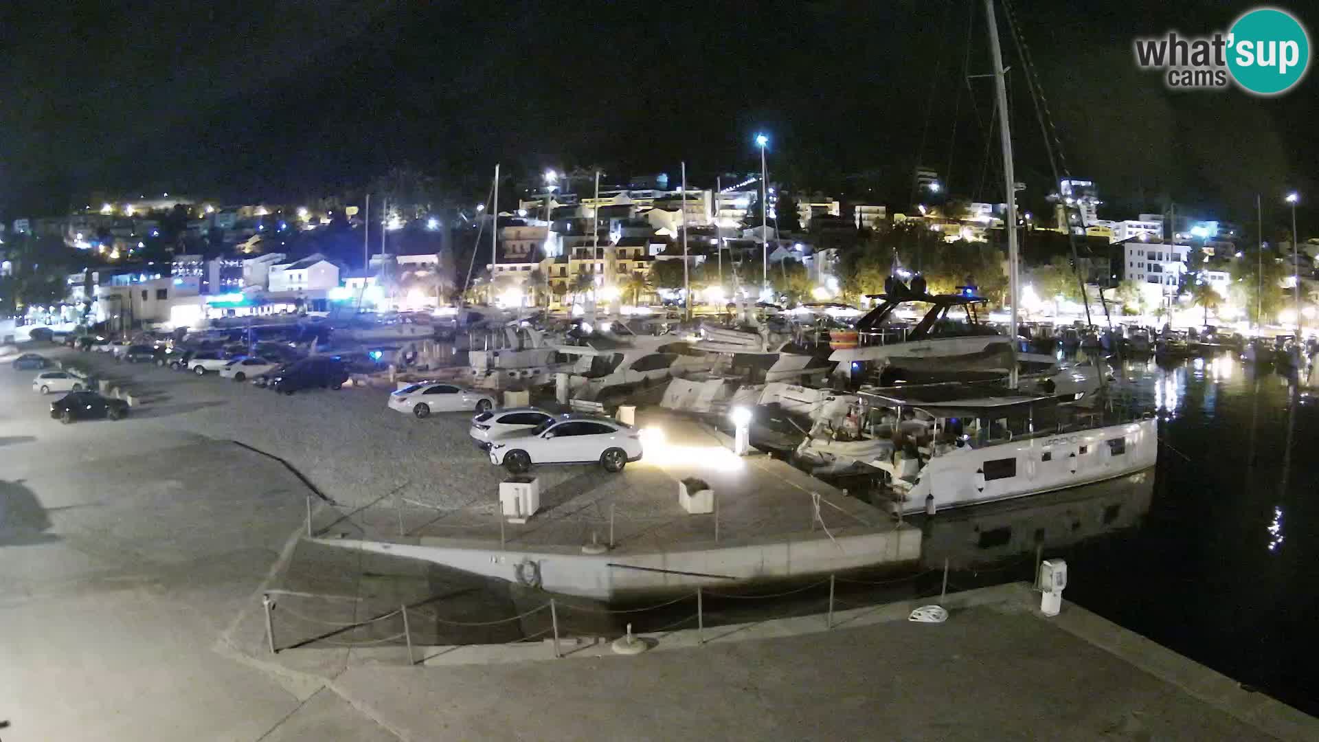 Webcam Baška Voda – Marina – Stadt und Gebirge Biokovo