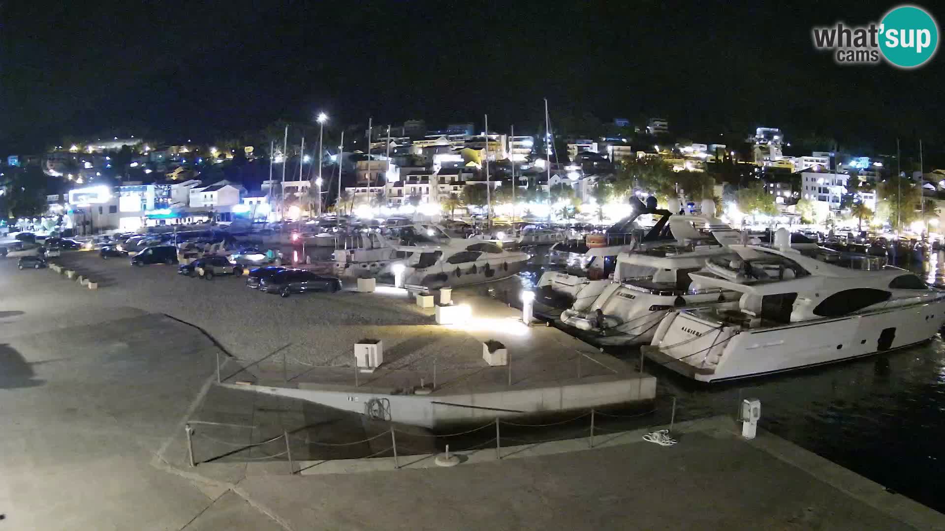 Webcam Live – Panorama di Baška Voda e delle montagne Biokovo