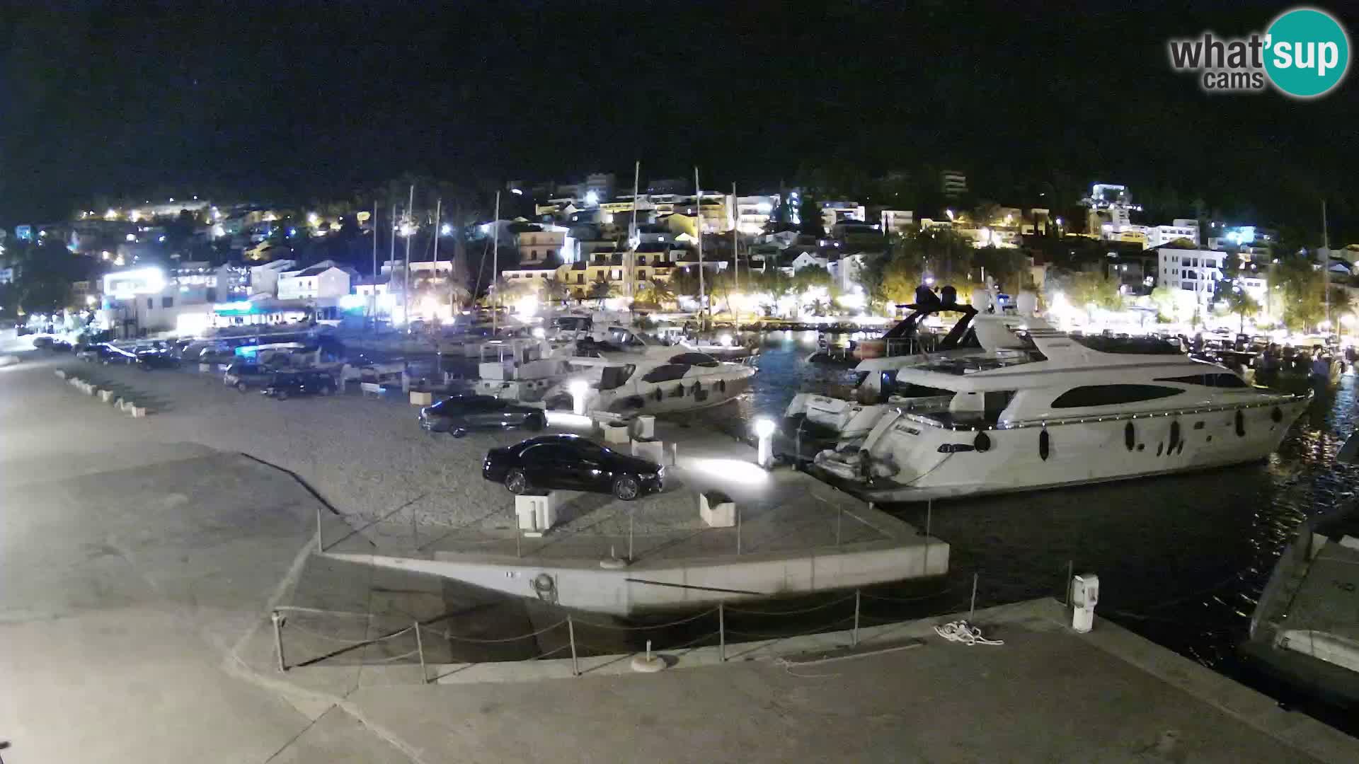 Webcam Live – View of Baška Voda and Biokovo mountain