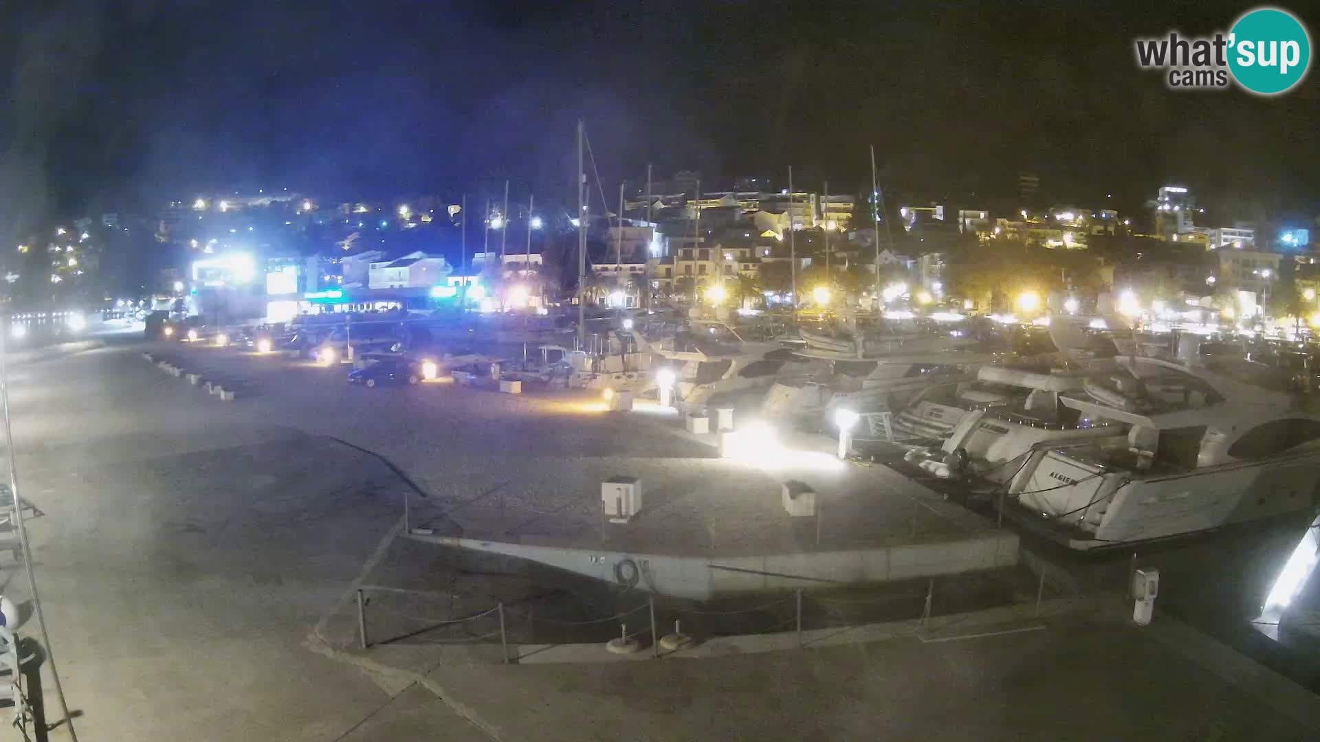 Webcam Baška Voda – Marina – Stadt und Gebirge Biokovo