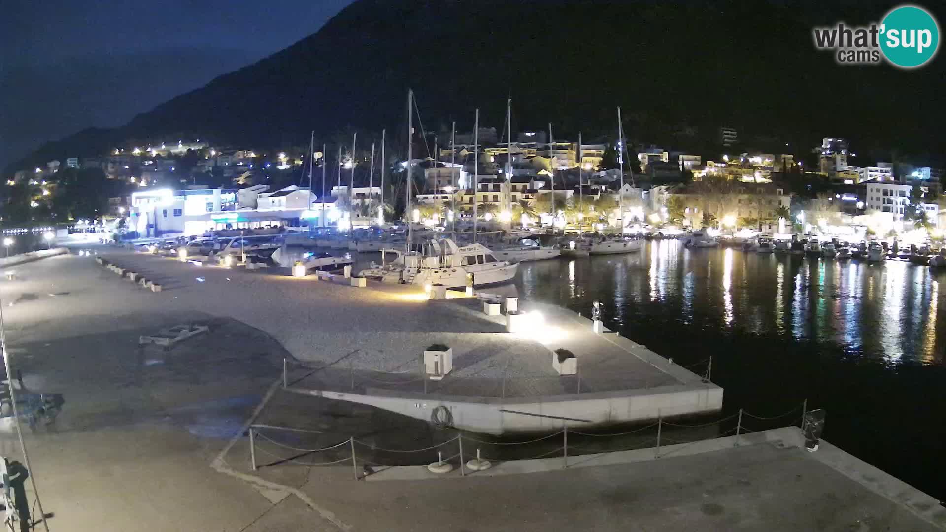 Webcam Baška Voda – Marina – Stadt und Gebirge Biokovo