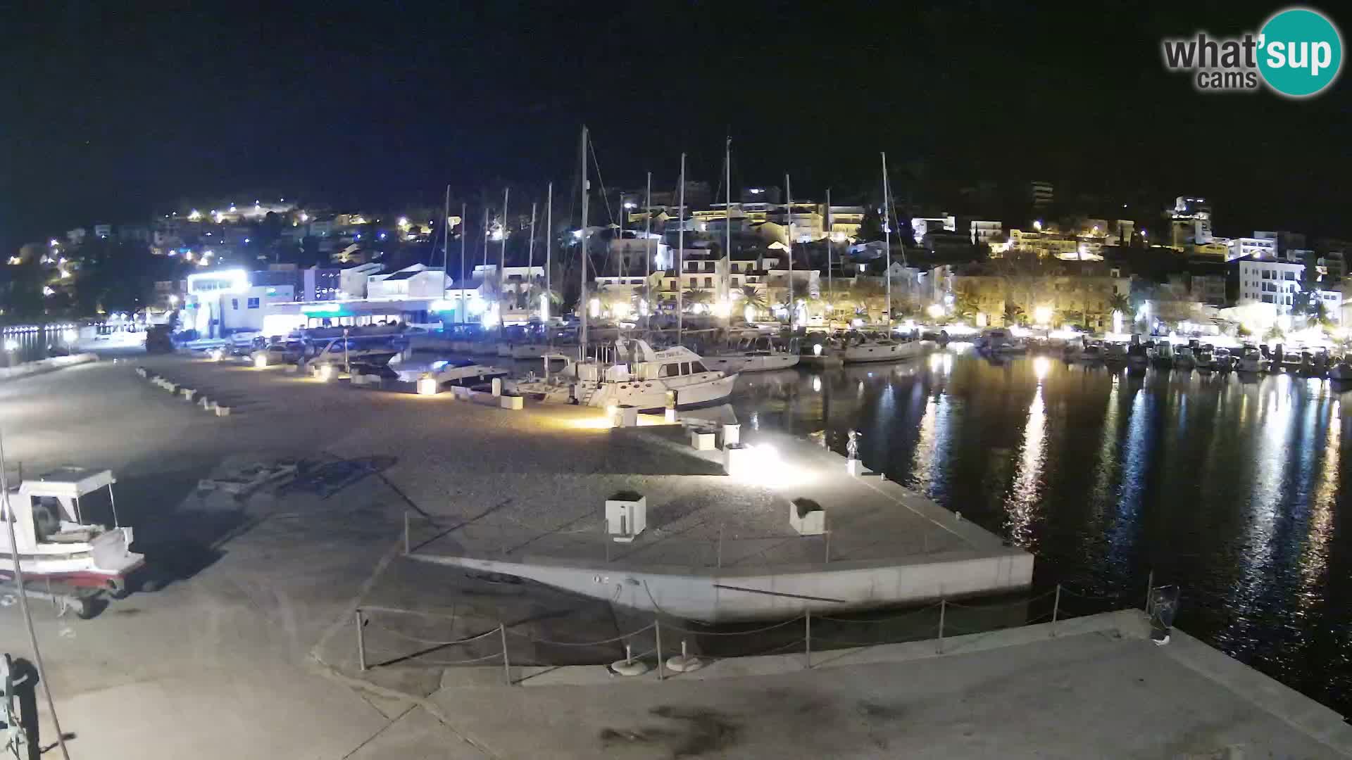 Webcam Live – View of Baška Voda and Biokovo mountain