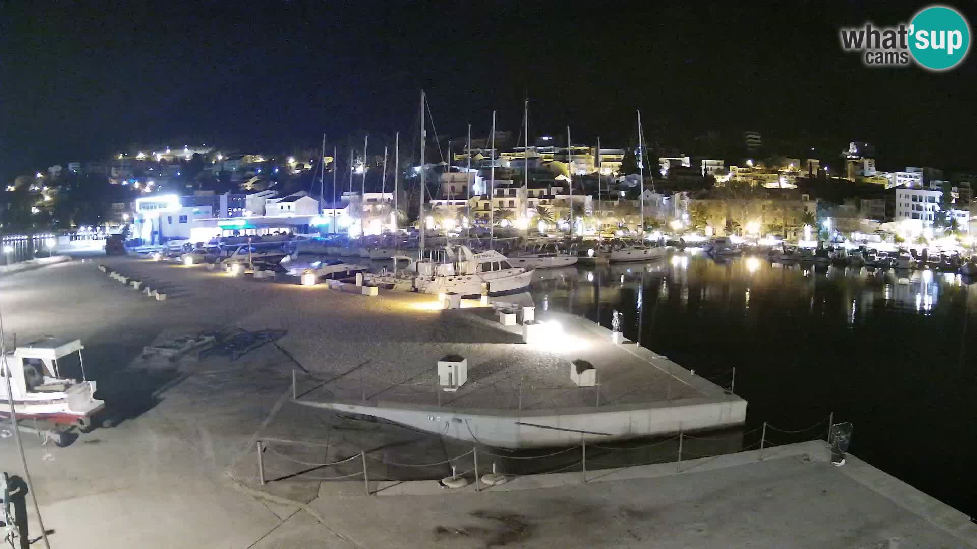 Webcam Baška Voda – Marina – Stadt und Gebirge Biokovo