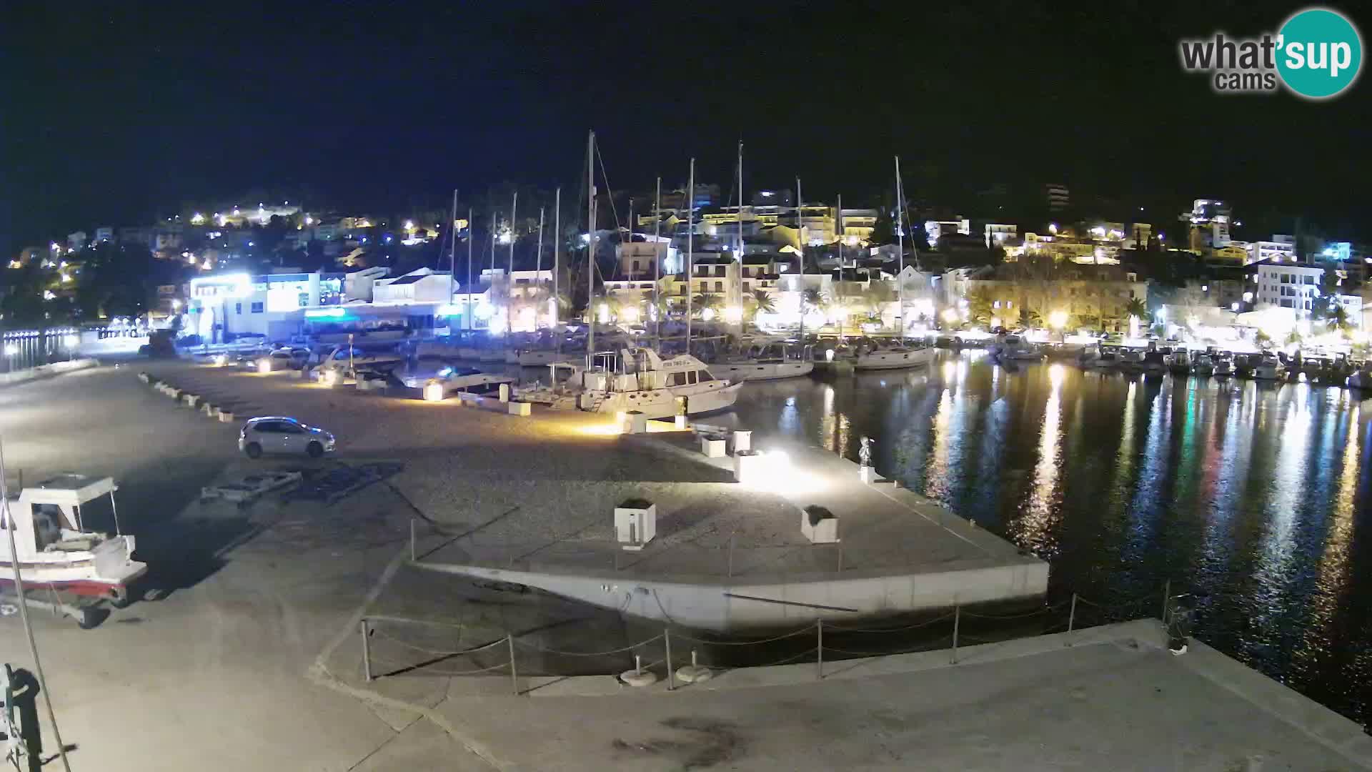 Webcam Live – Panorama di Baška Voda e delle montagne Biokovo