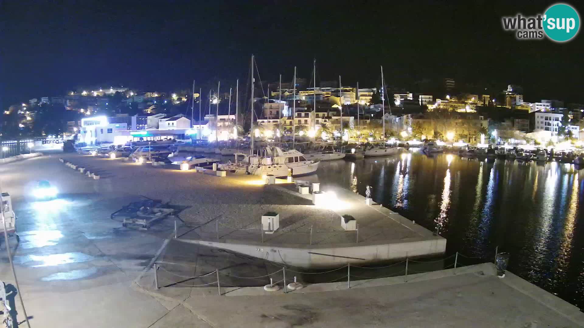 Webcam Live – View of Baška Voda and Biokovo mountain