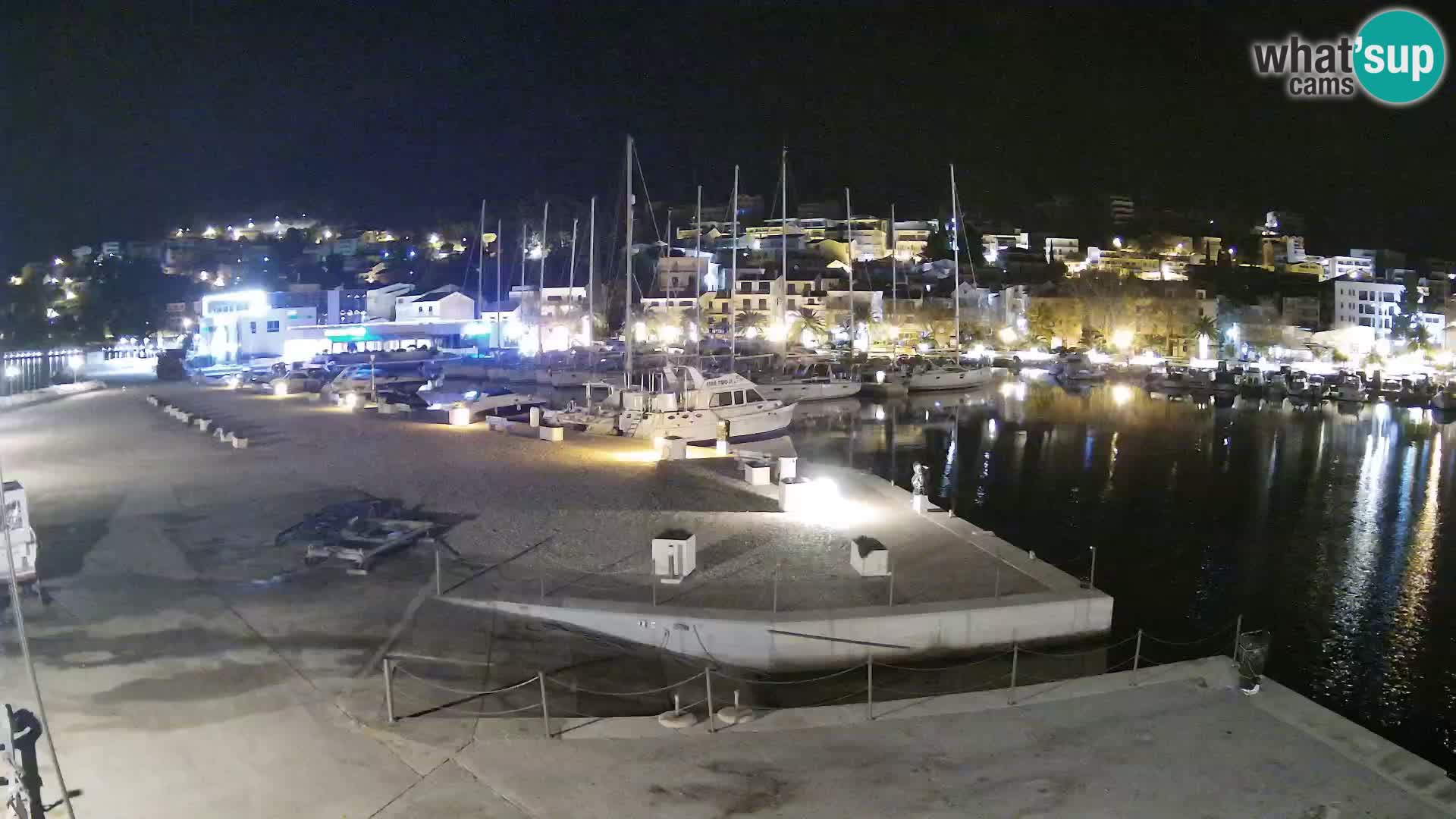 Webcam Baška Voda – Marina – Stadt und Gebirge Biokovo
