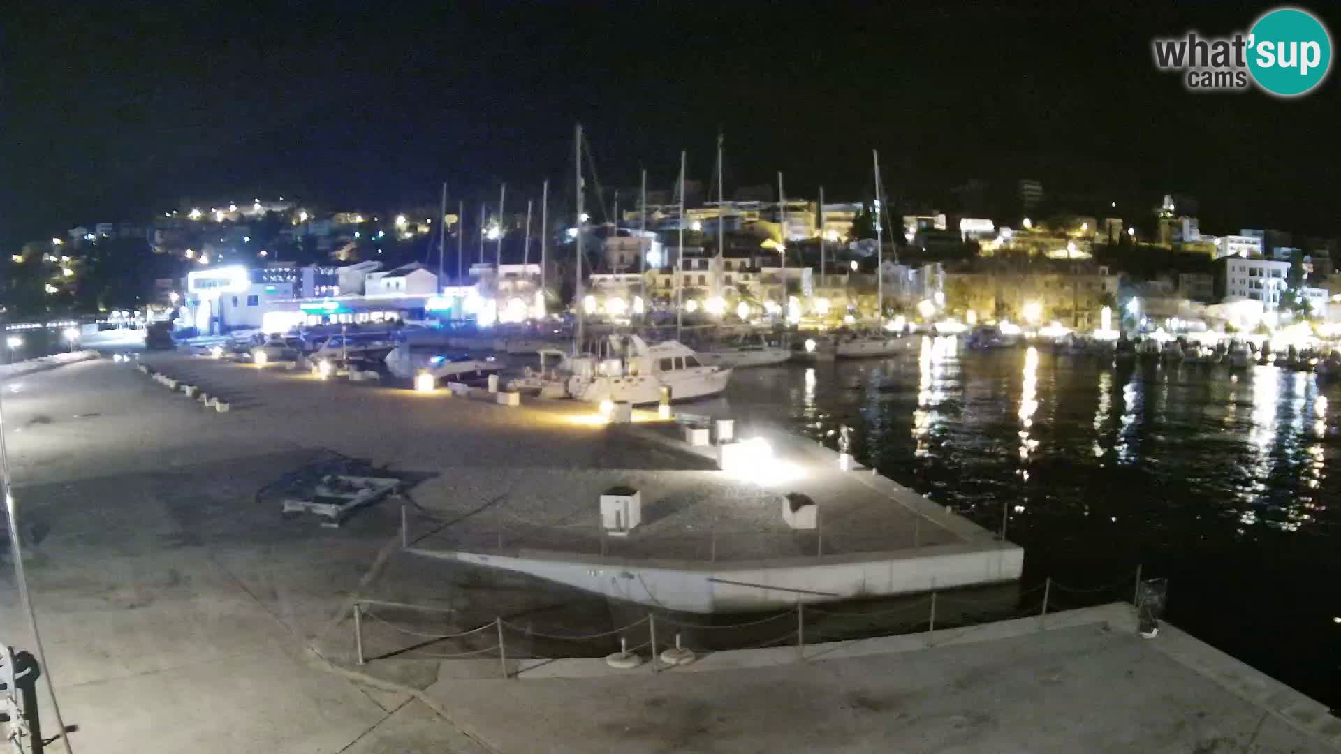 Webcam Baška Voda – Marina – Stadt und Gebirge Biokovo