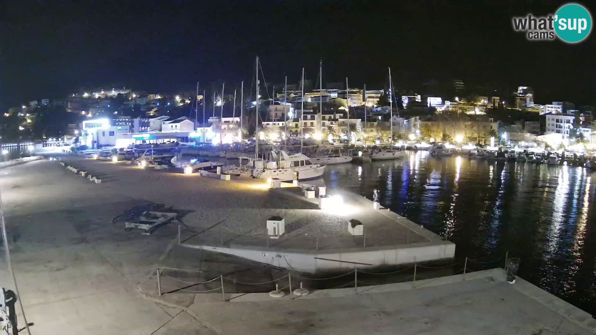 Webcam Baška Voda – Marina – Stadt und Gebirge Biokovo