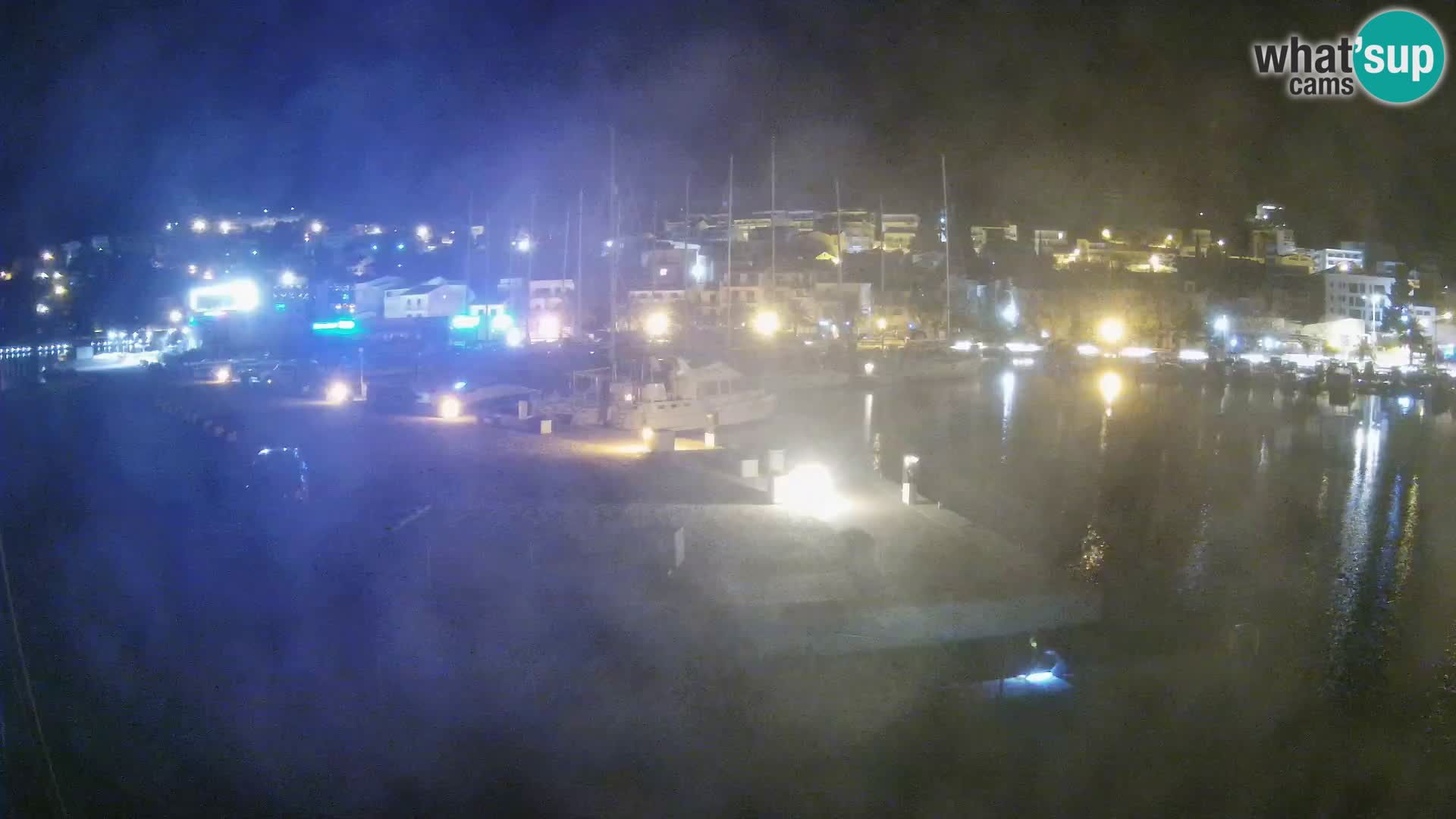 Webcam Live – Panorama di Baška Voda e delle montagne Biokovo