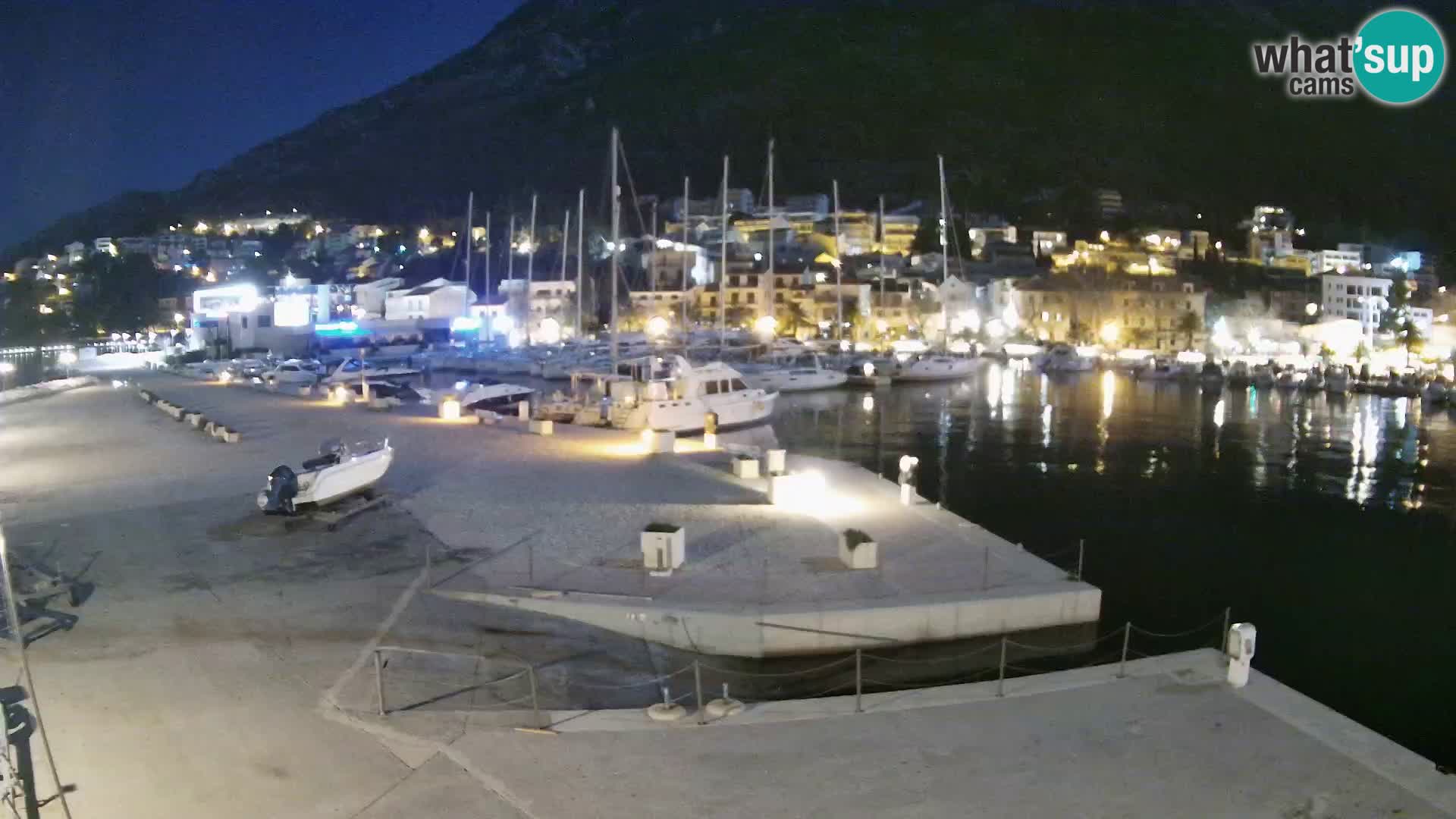 Webcam Baška Voda – Marina – Stadt und Gebirge Biokovo