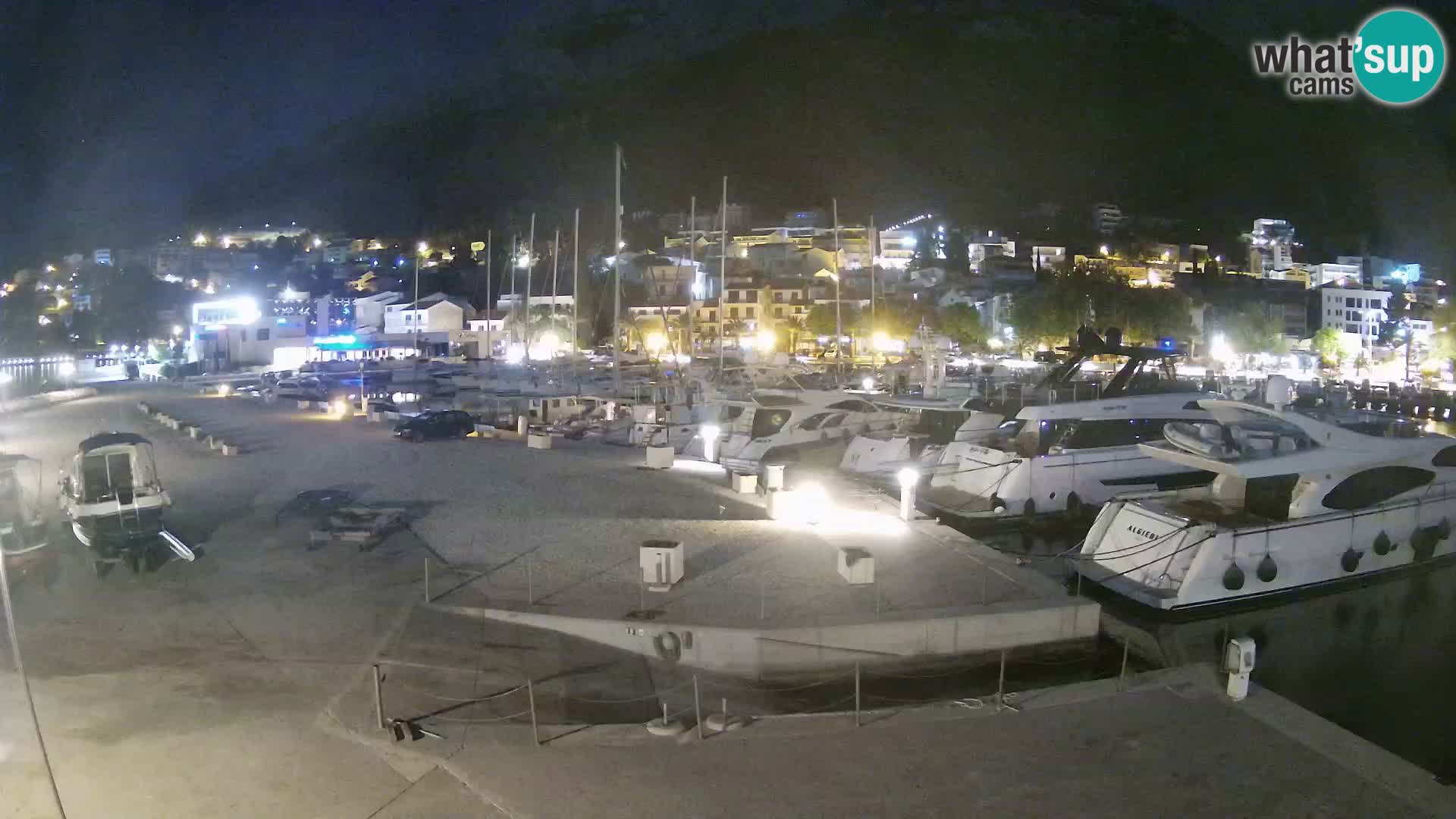 Webcam Live – Panorama di Baška Voda e delle montagne Biokovo