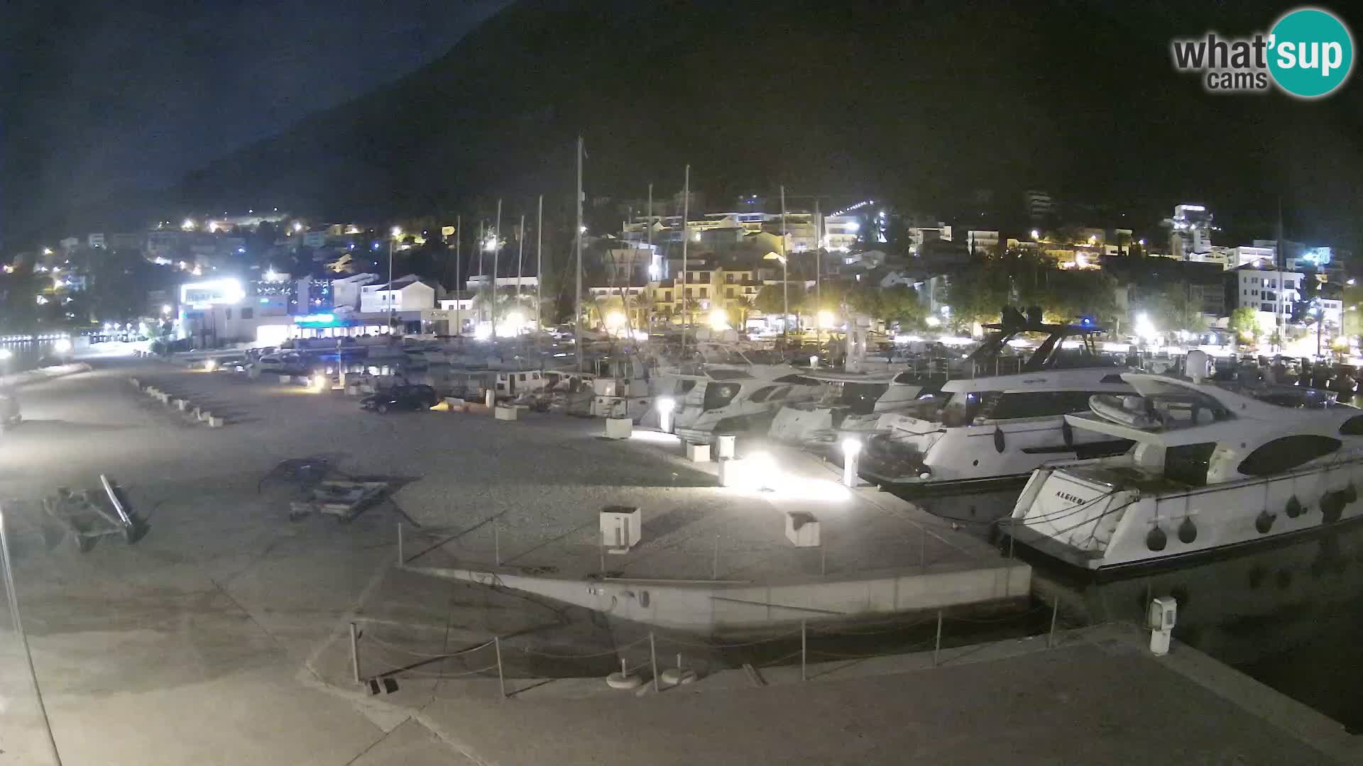 Webcam Baška Voda – Marina – Stadt und Gebirge Biokovo