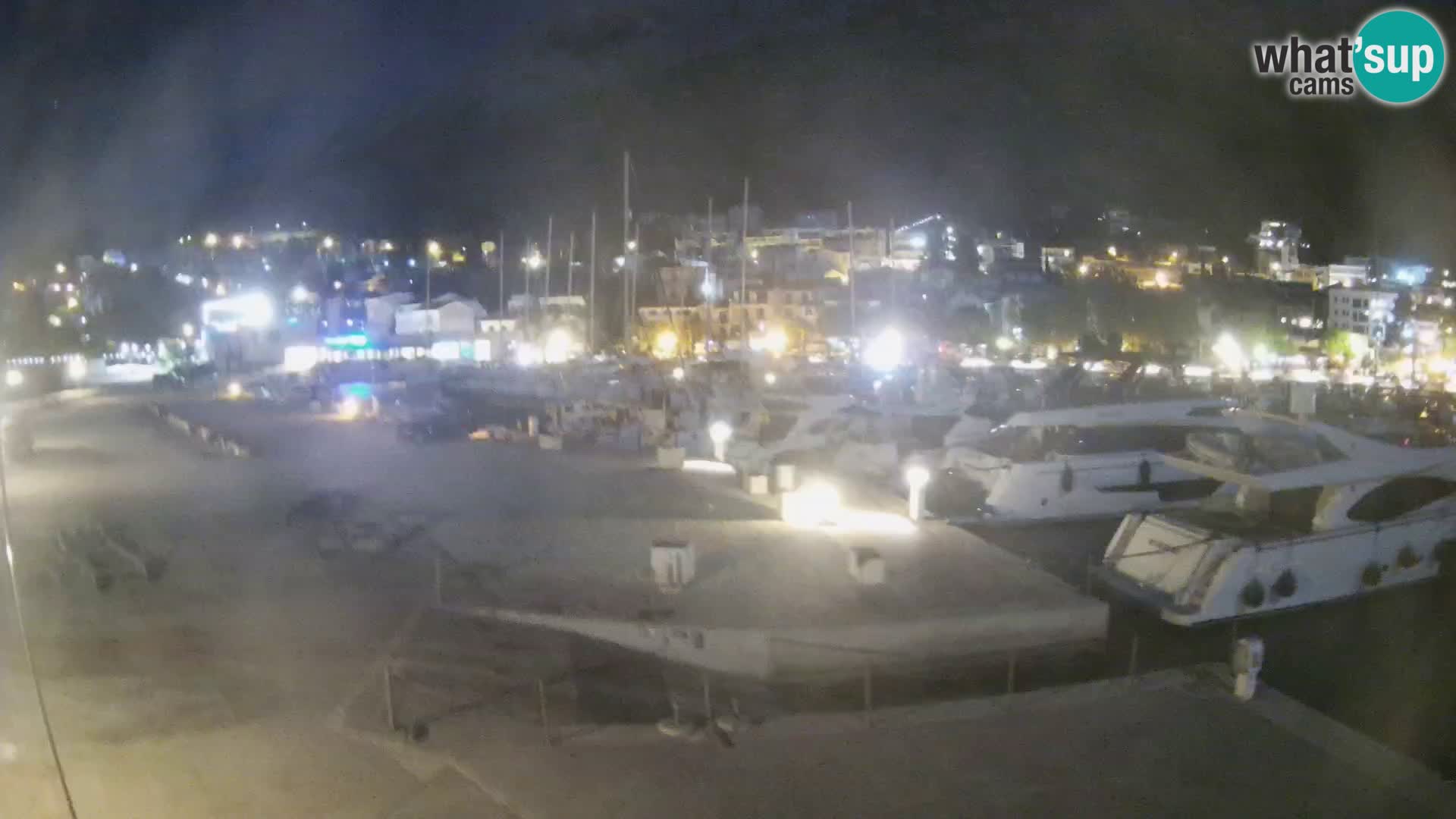 Webcam Baška Voda – Marina – Stadt und Gebirge Biokovo
