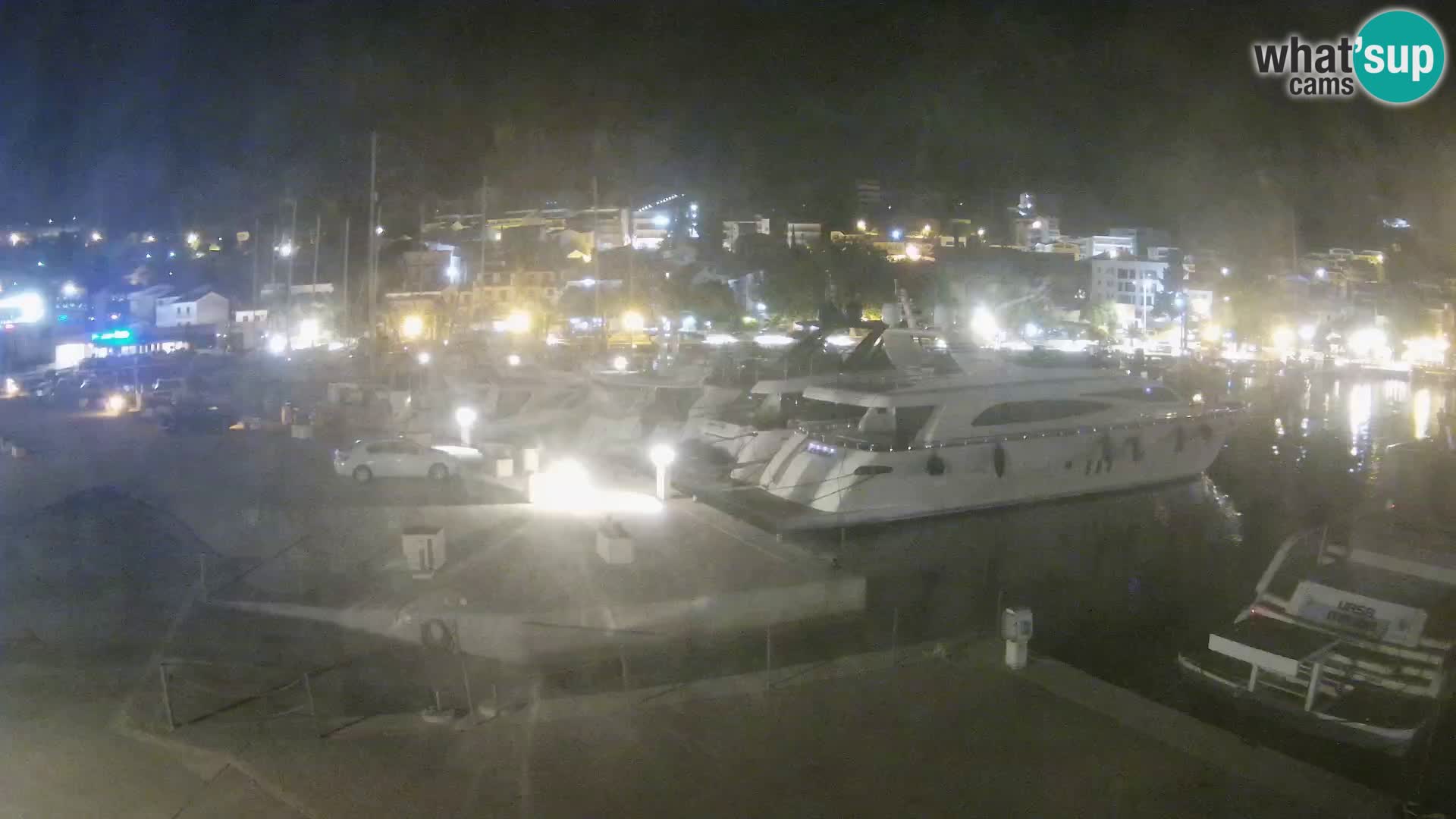 Webcam Baška Voda – Marina – Stadt und Gebirge Biokovo