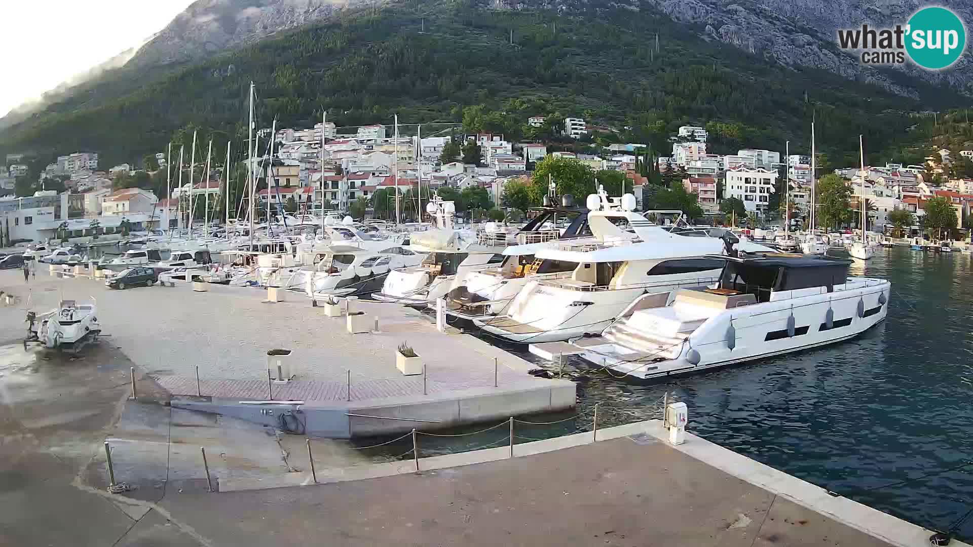 Webcam Baška Voda – Marina – Stadt und Gebirge Biokovo