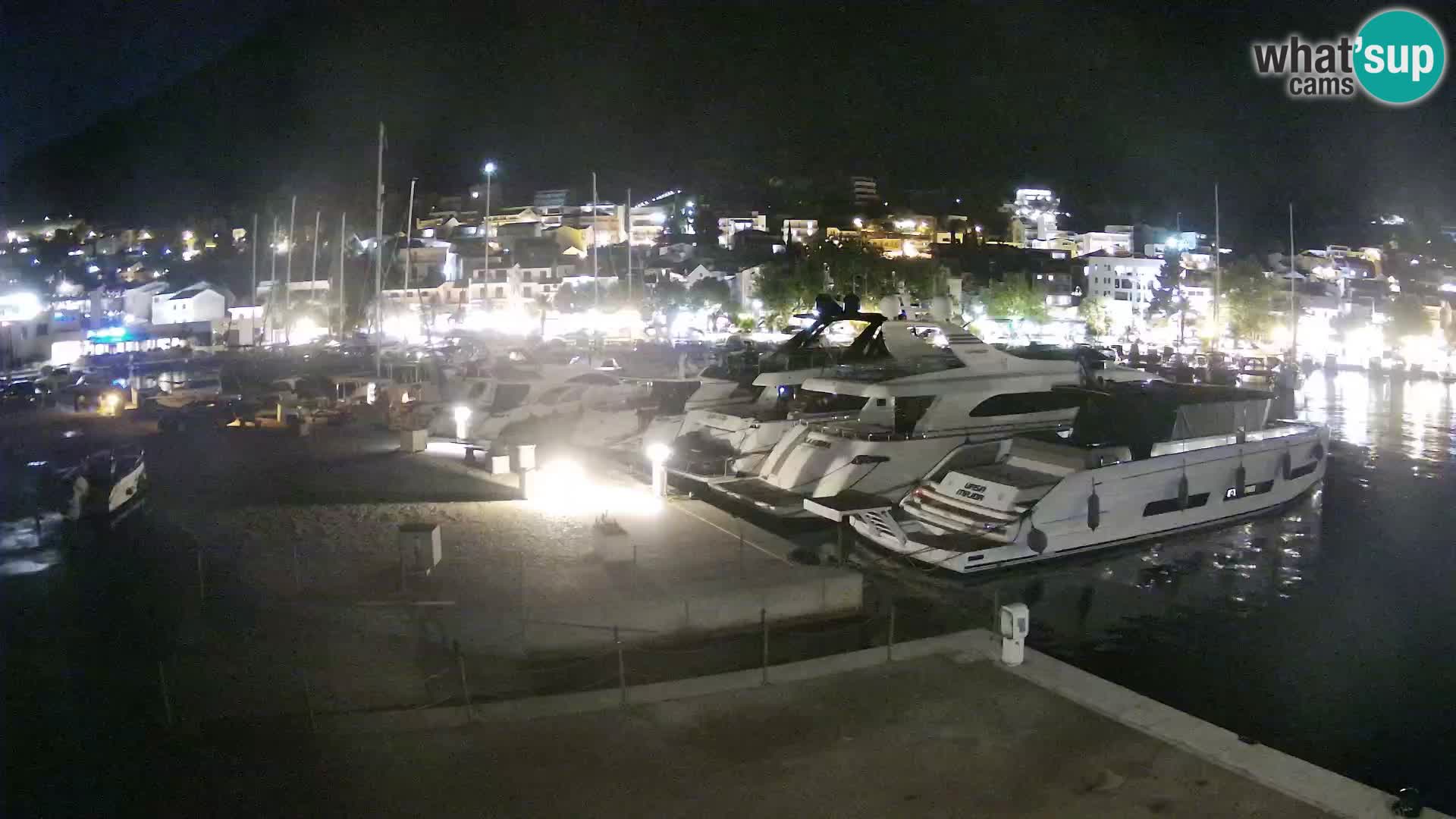Webcam Live – View of Baška Voda and Biokovo mountain