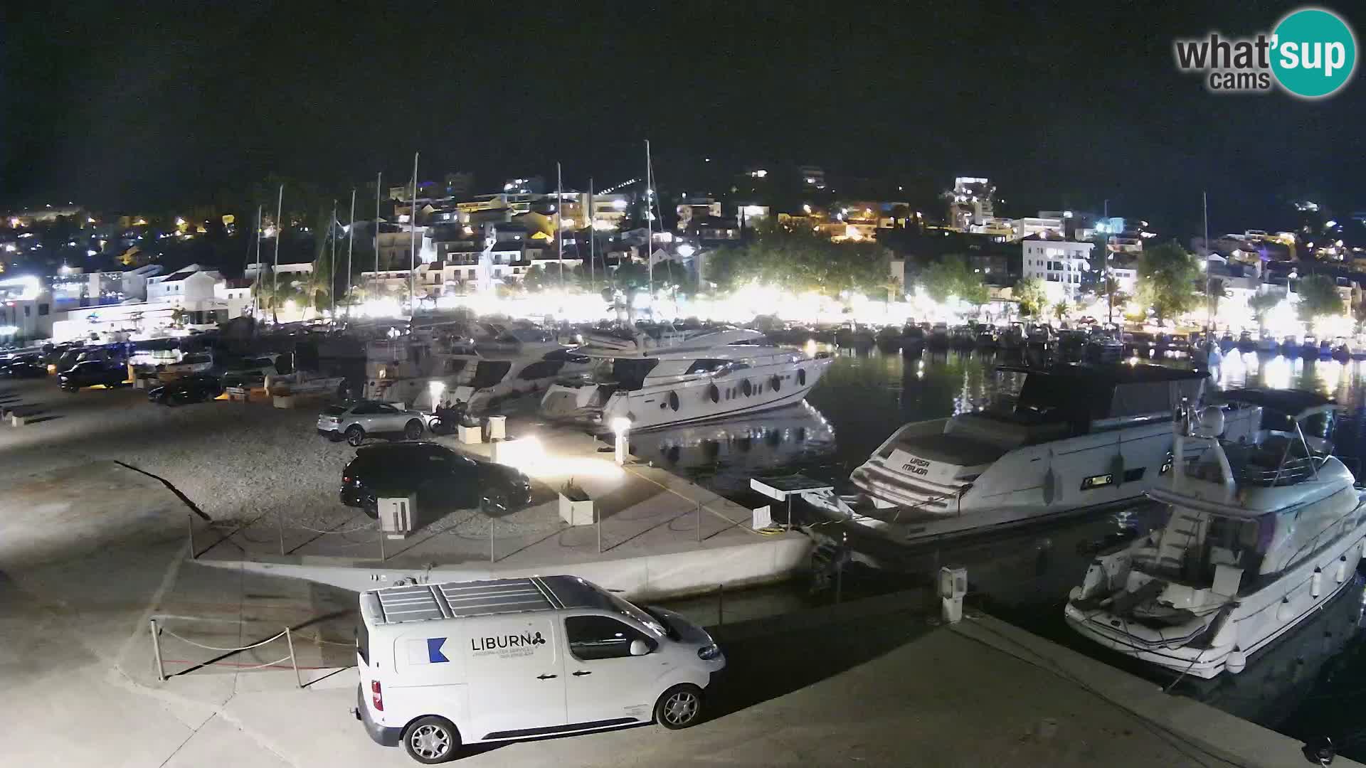 Webcam Baška Voda – Marina – Stadt und Gebirge Biokovo
