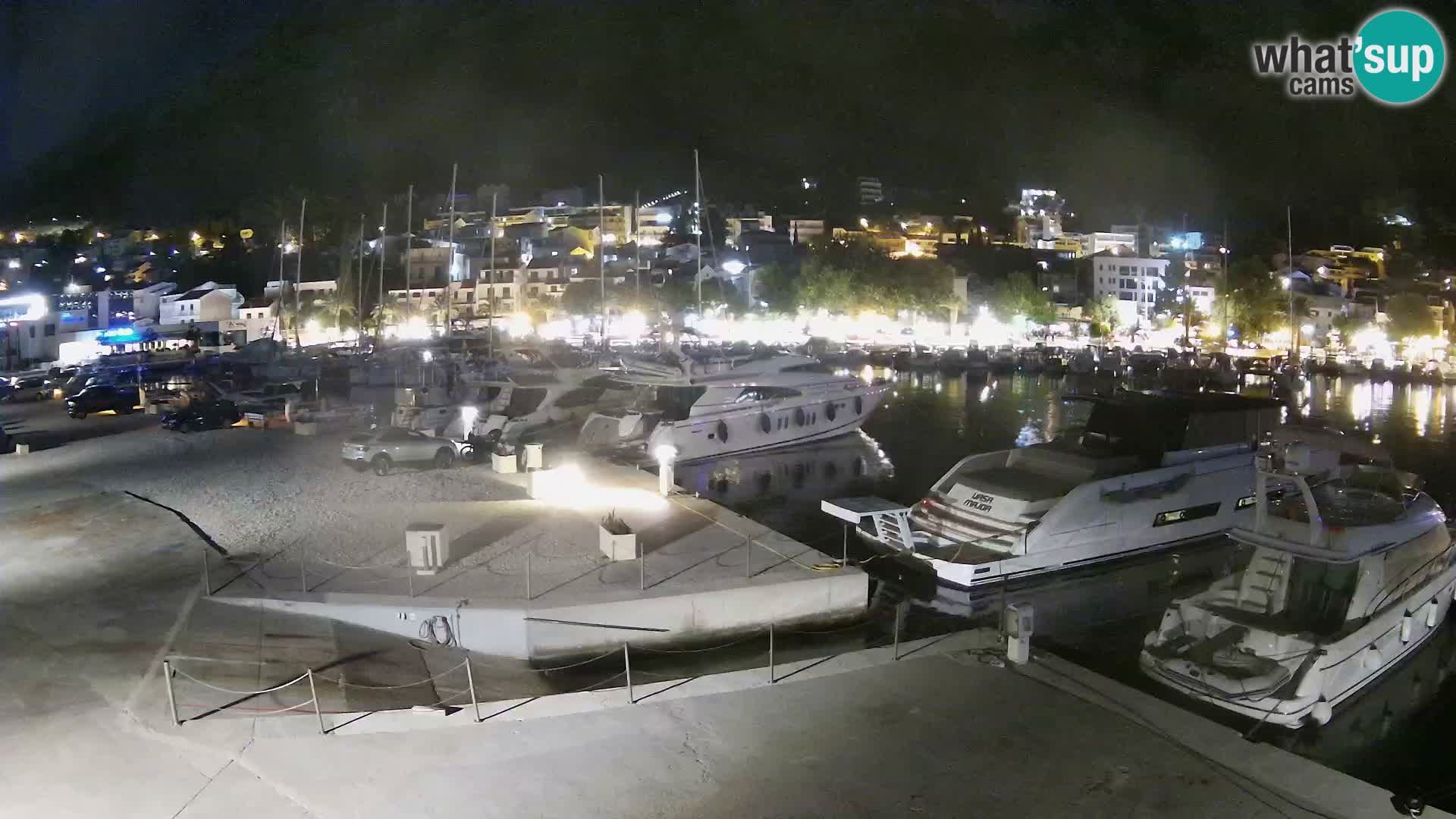Webcam Live – View of Baška Voda and Biokovo mountain