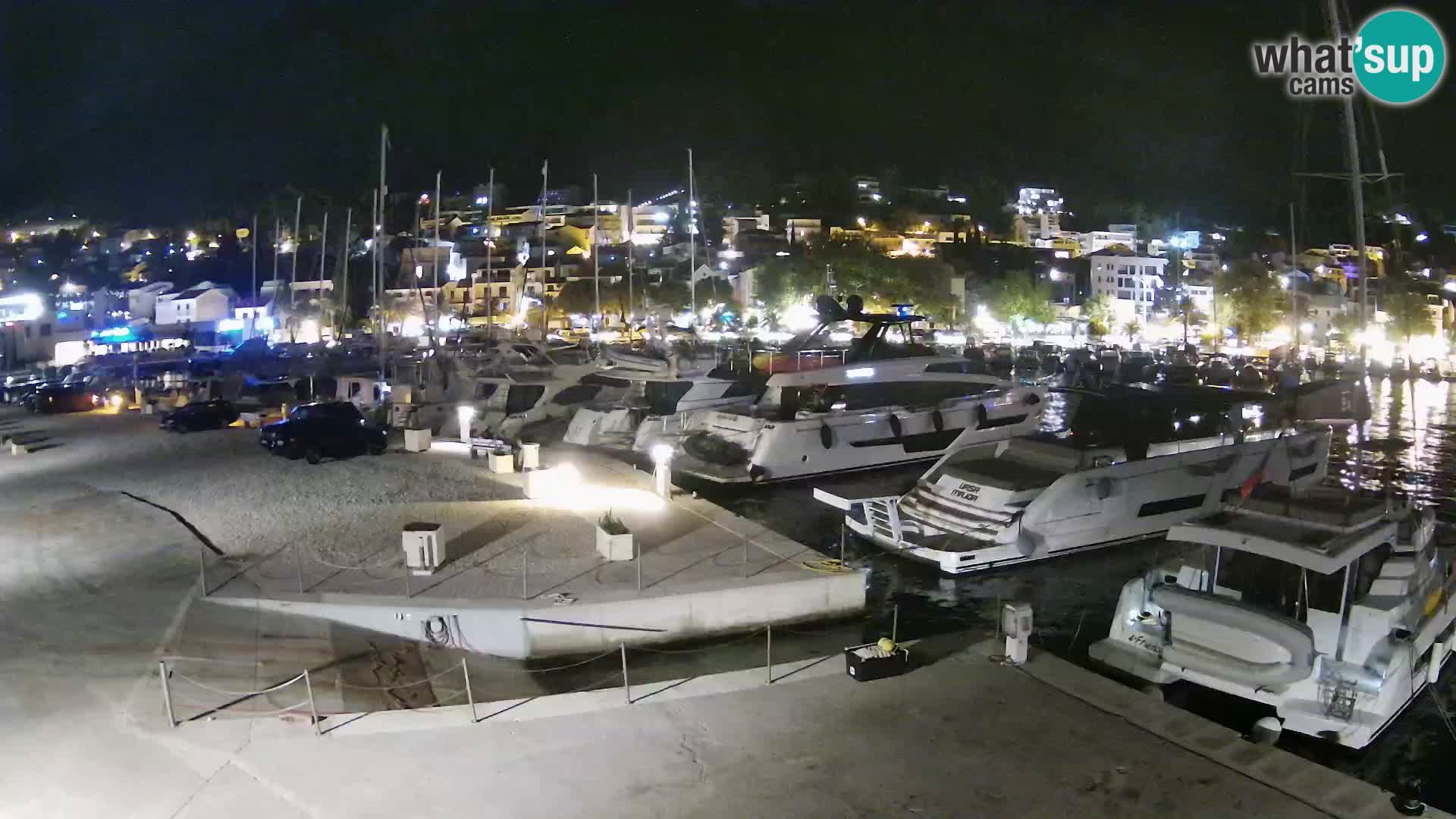 Webcam Baška Voda – Marina – Stadt und Gebirge Biokovo