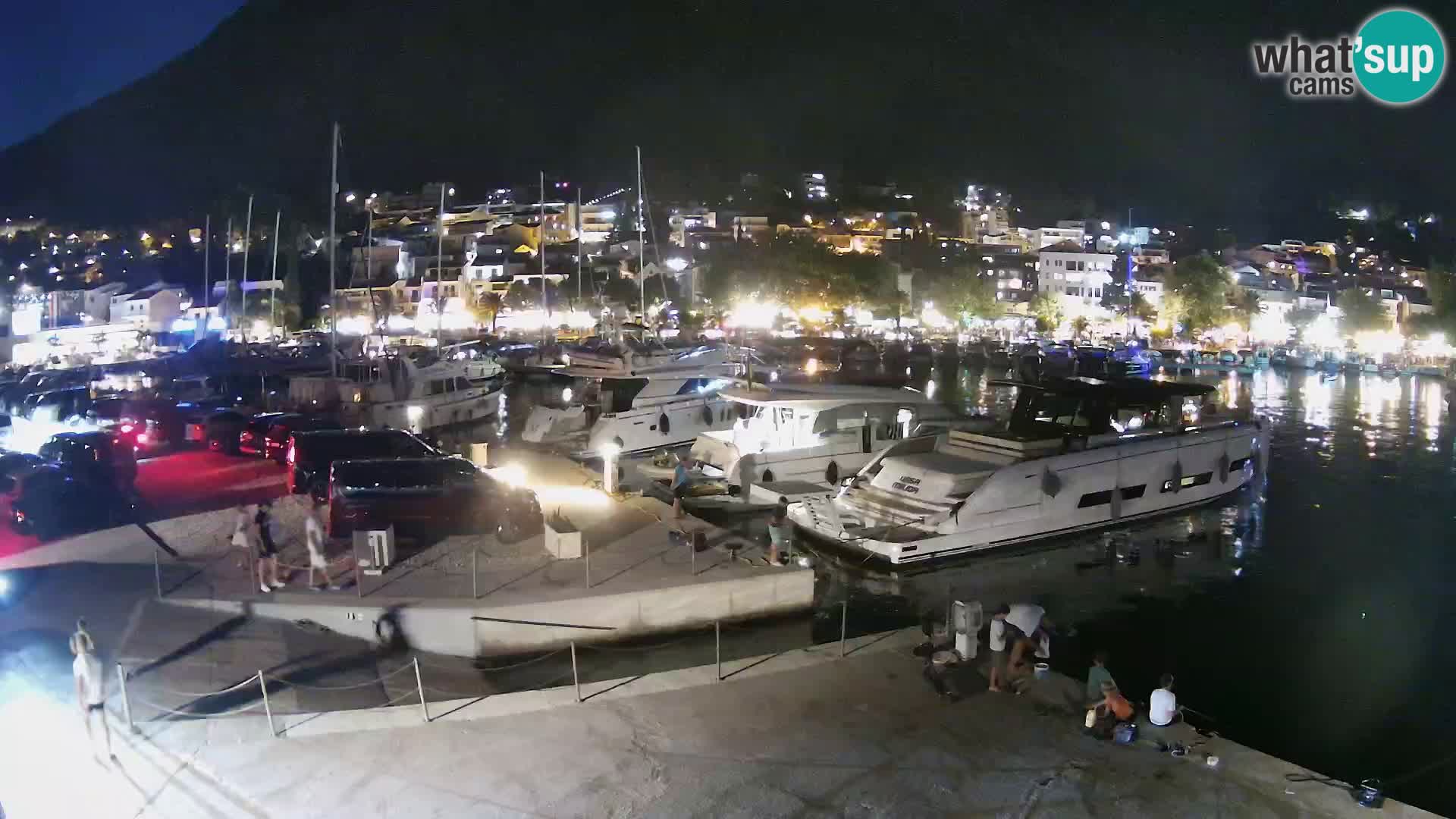 Webcam Live – Panorama di Baška Voda e delle montagne Biokovo