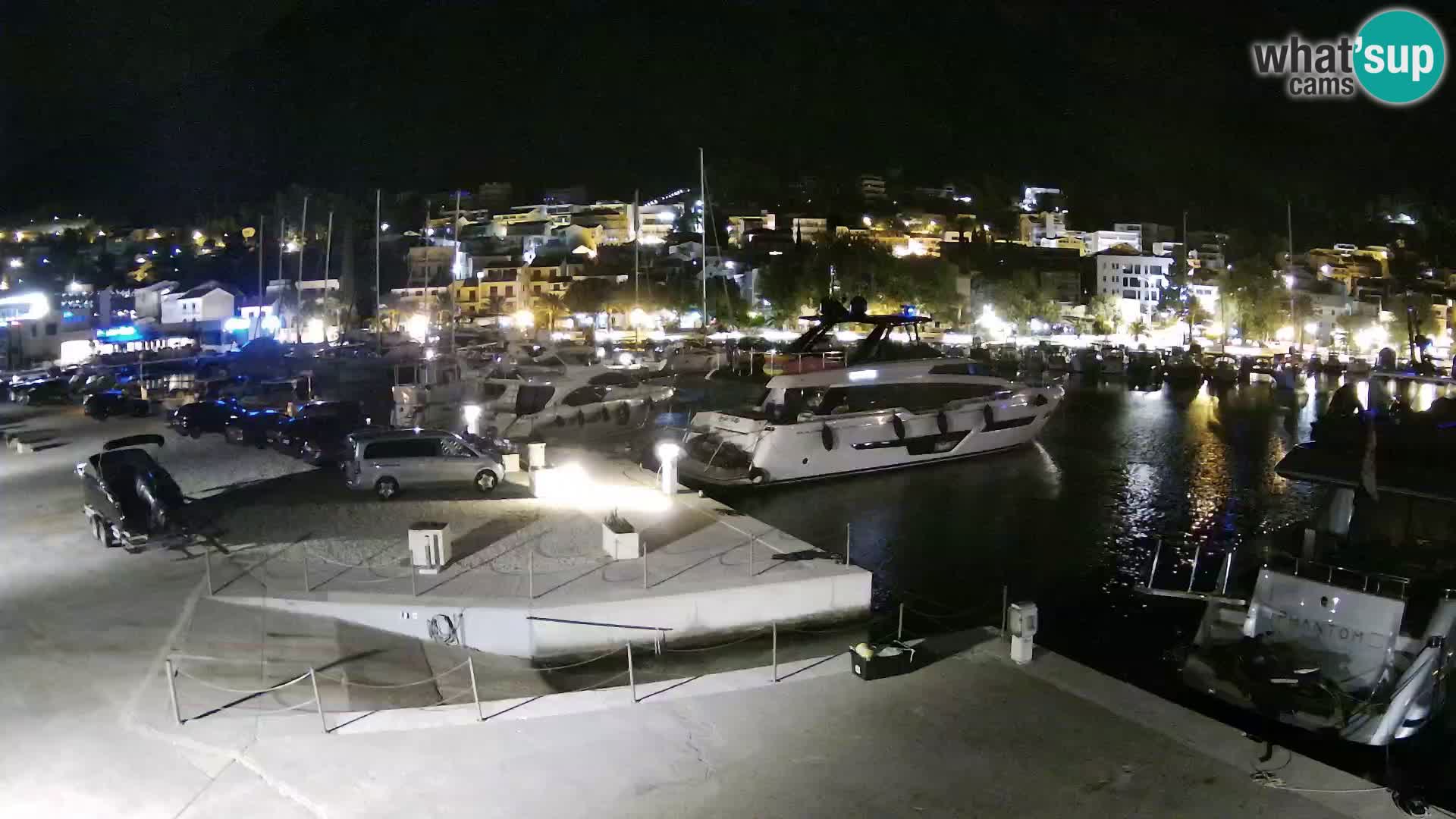 Webcam Live – View of Baška Voda and Biokovo mountain