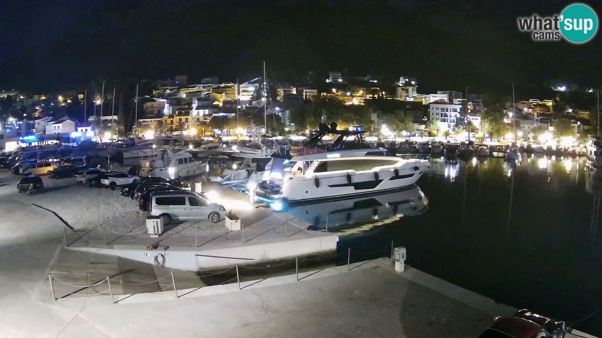 Webcam Baška Voda – Marina – Stadt und Gebirge Biokovo