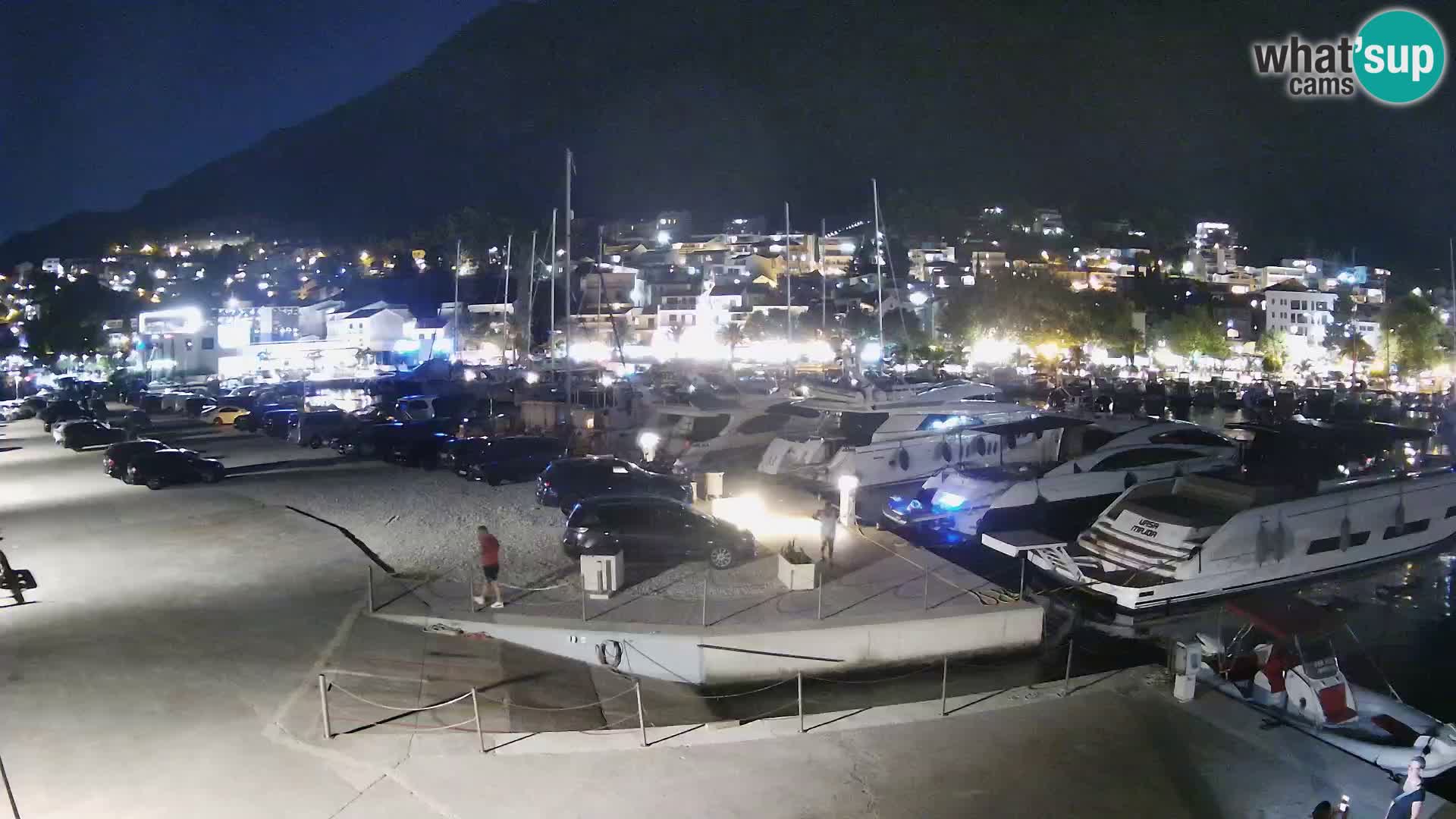 Webcam Live – Panorama di Baška Voda e delle montagne Biokovo
