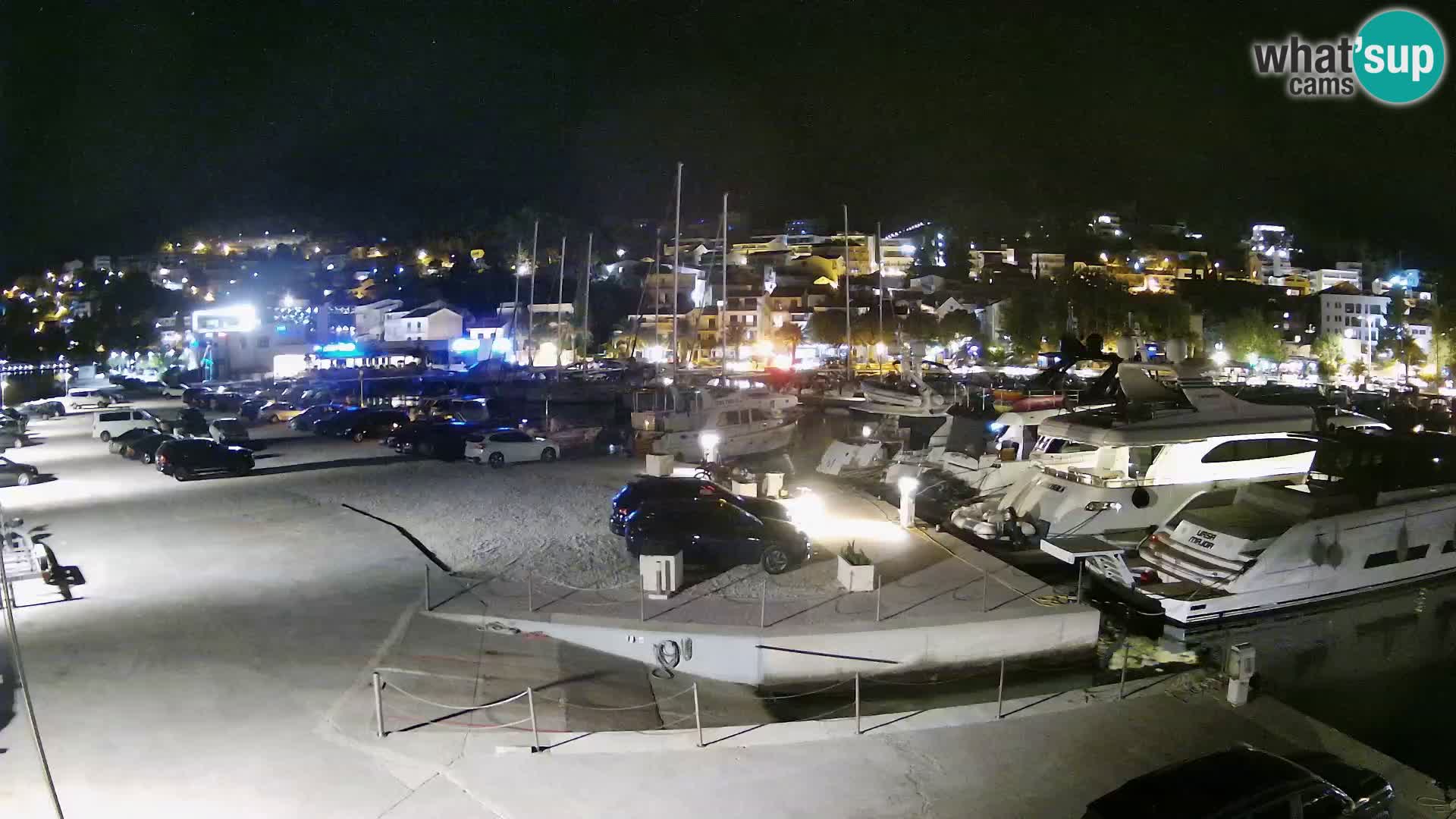 Webcam Live – View of Baška Voda and Biokovo mountain