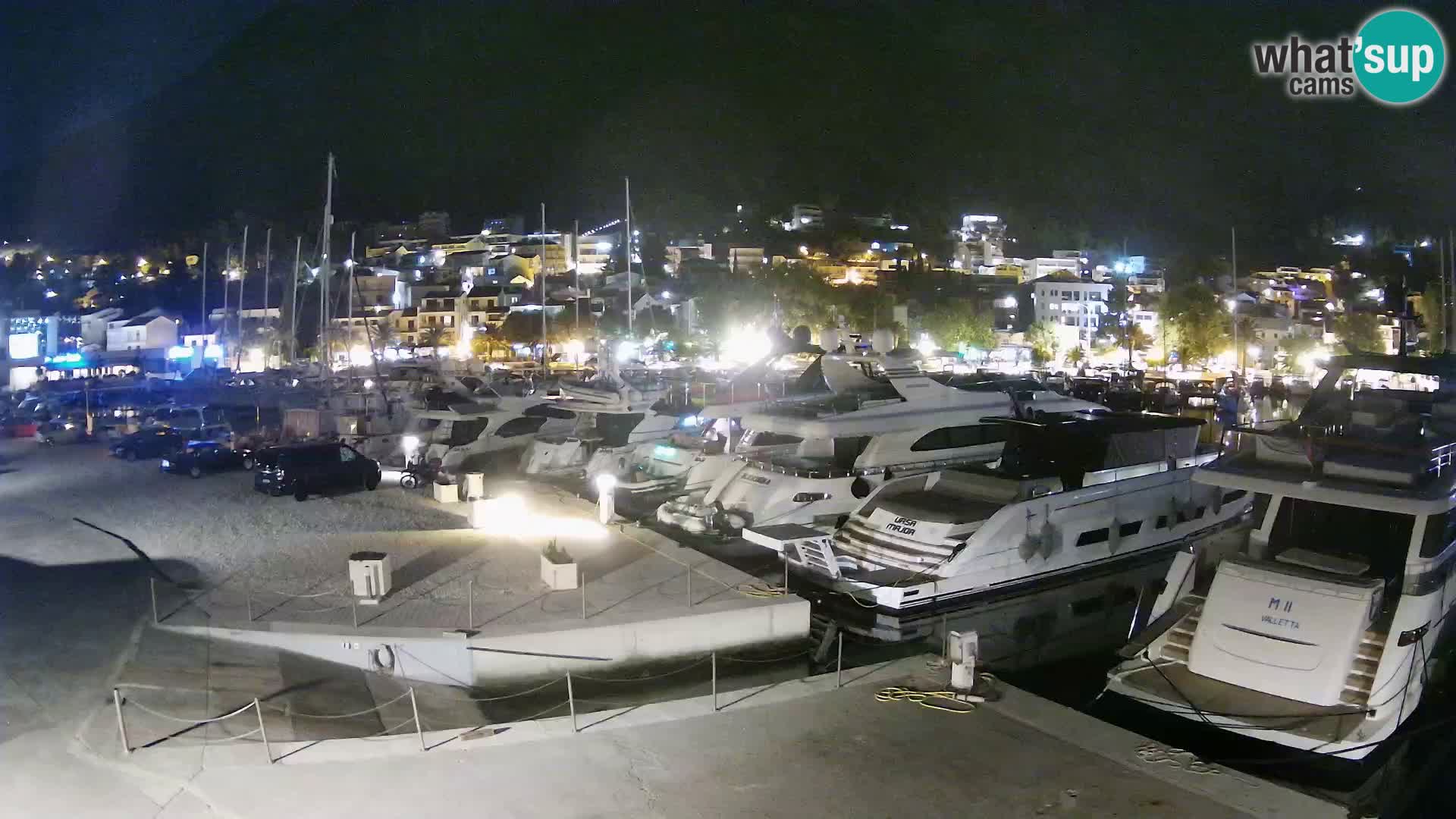 Webcam Live – Panorama di Baška Voda e delle montagne Biokovo