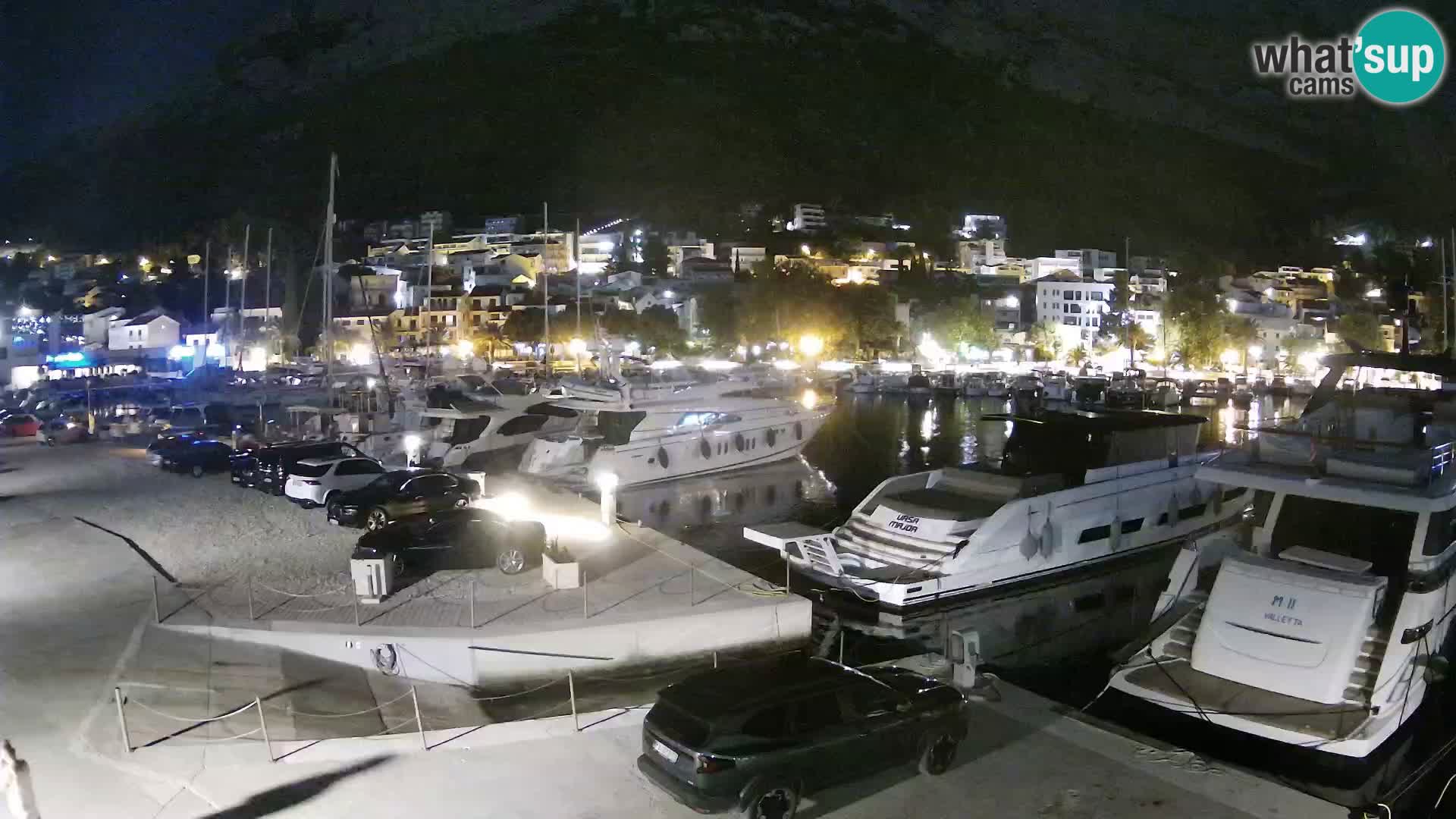 Webcam Baška Voda – Marina – Stadt und Gebirge Biokovo