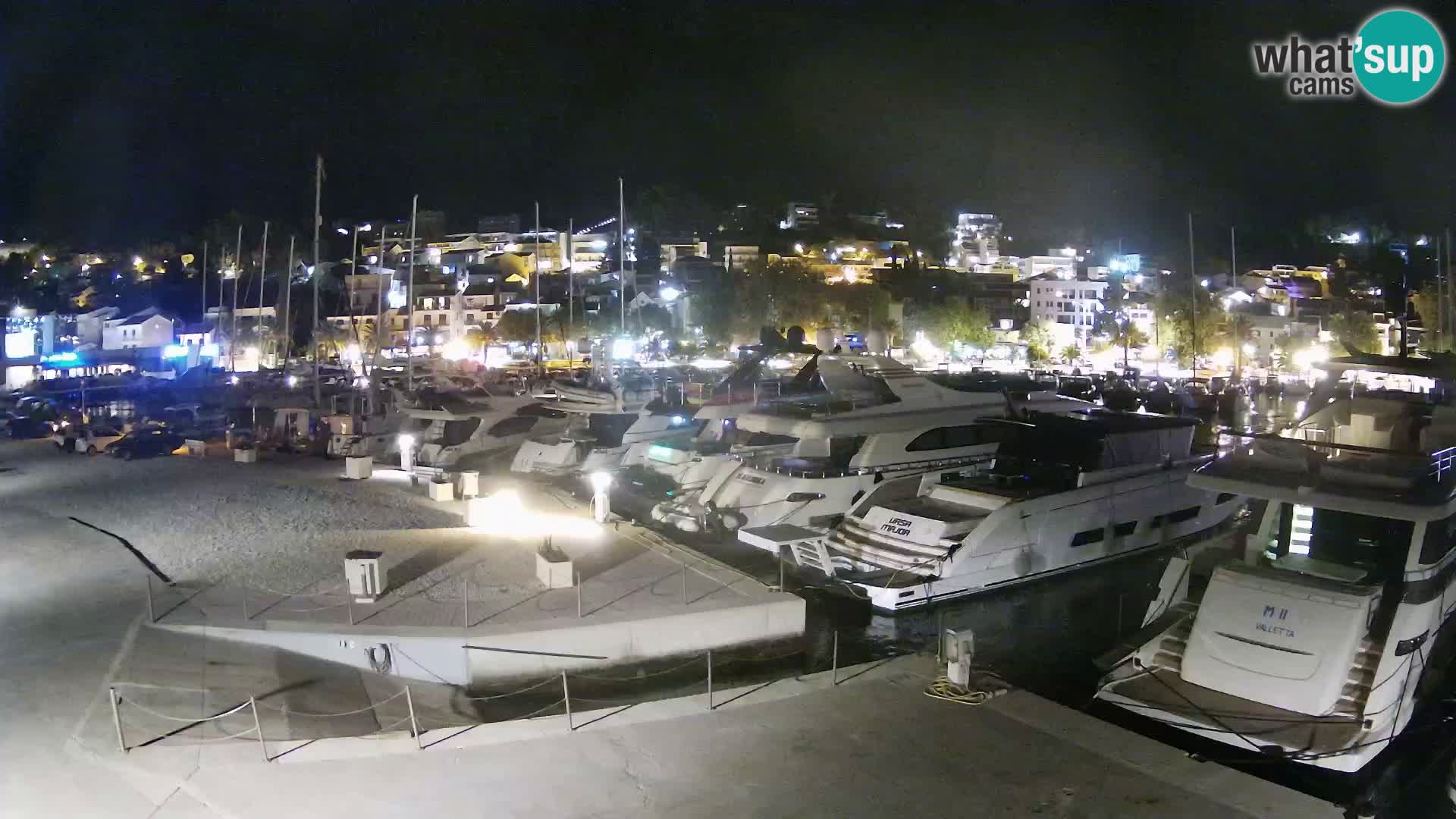 Webcam Live – Panorama di Baška Voda e delle montagne Biokovo
