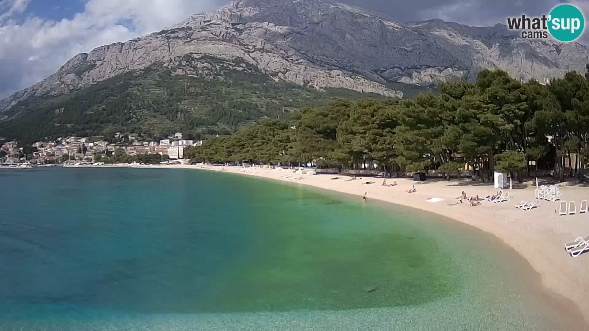 Webcam Basca Voda –  Borik, playa Nikolina