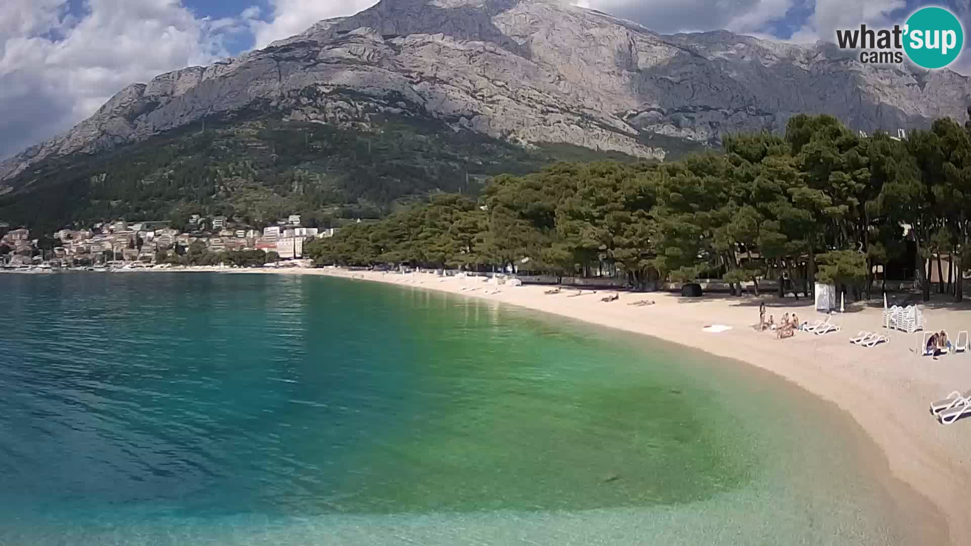 Webcam Basca Voda –  Borik, playa Nikolina