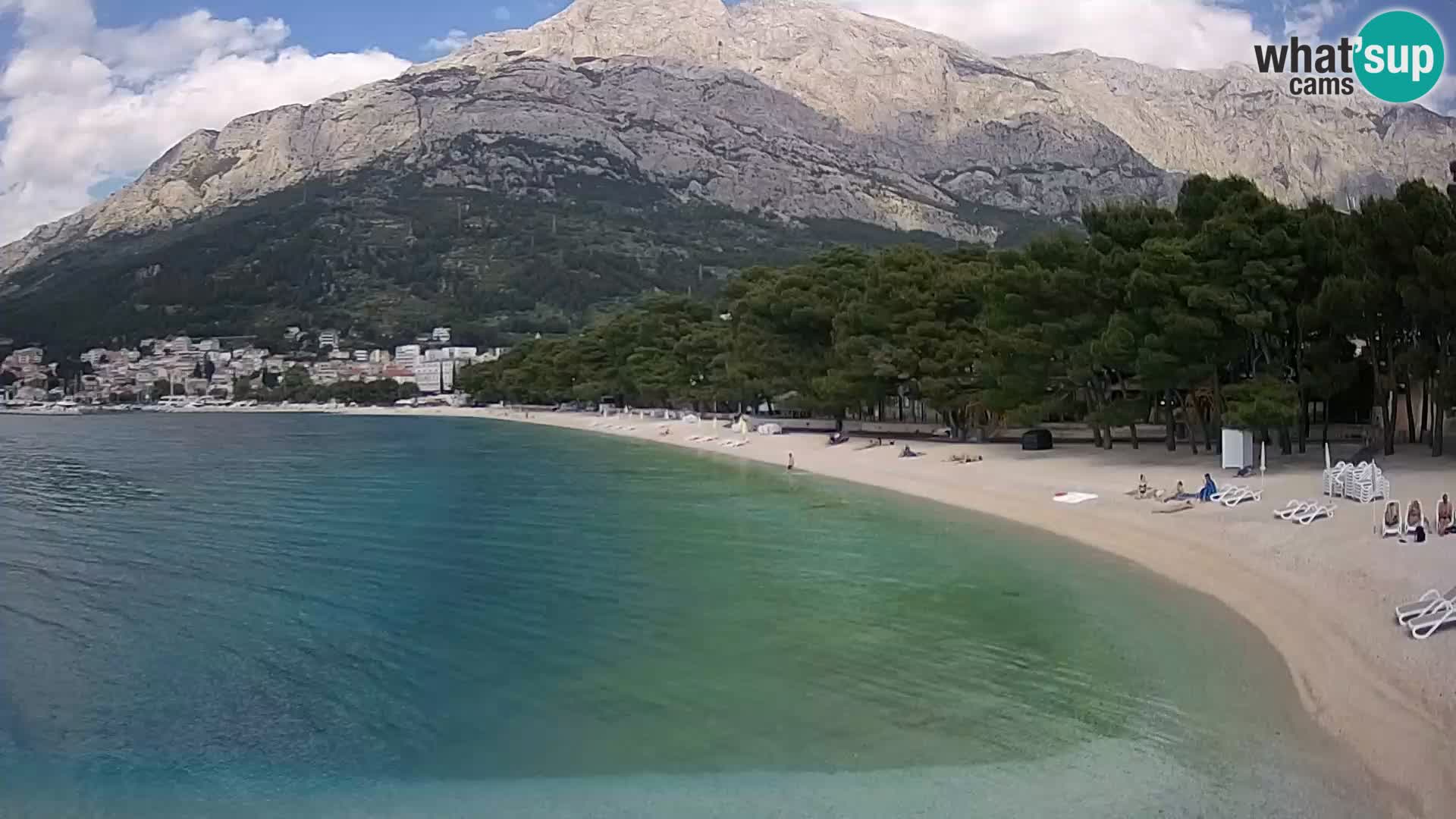 Webcam Basca Voda –  Borik, playa Nikolina