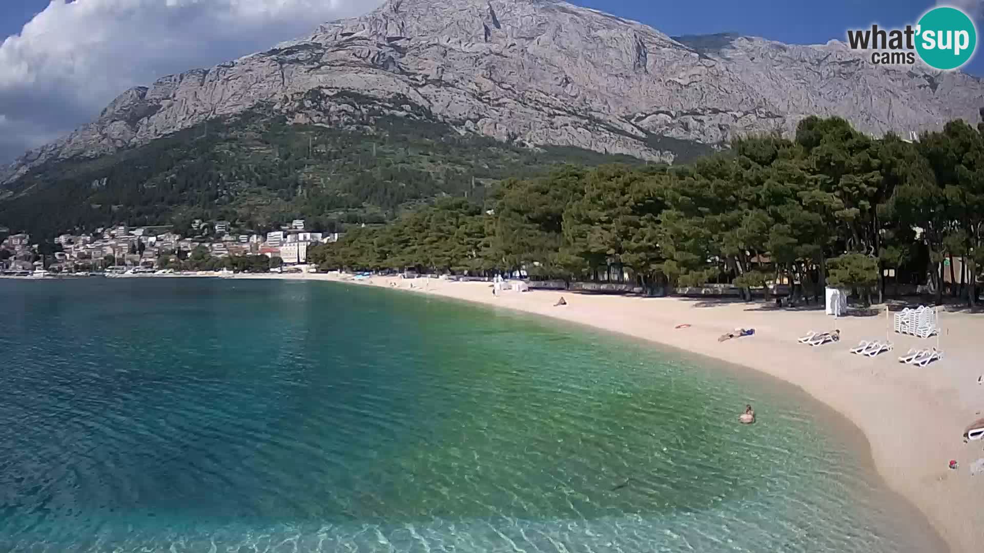 Webcam Live –  Baška Voda – Borik, Nikolina beach