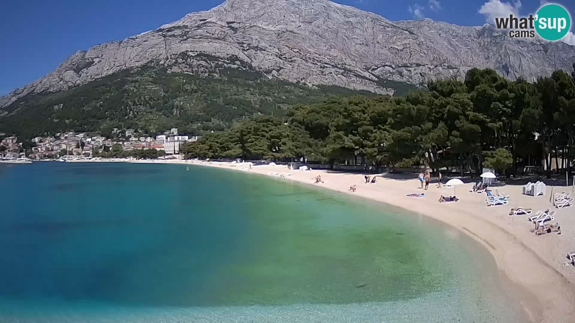 Webcam Baška Voda – Borik, plage Nikolina